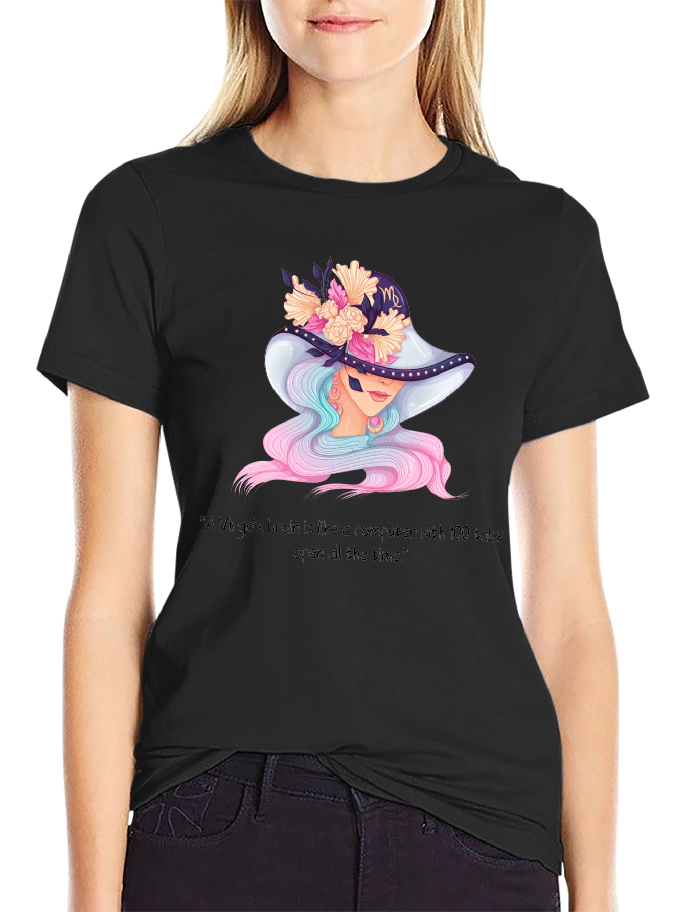 Virgo Brain T-Shirt - Zodiac Sign Apparel