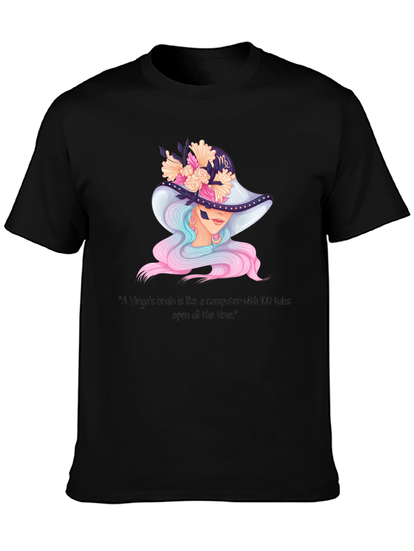 Virgo Brain T-Shirt - Zodiac Sign Apparel