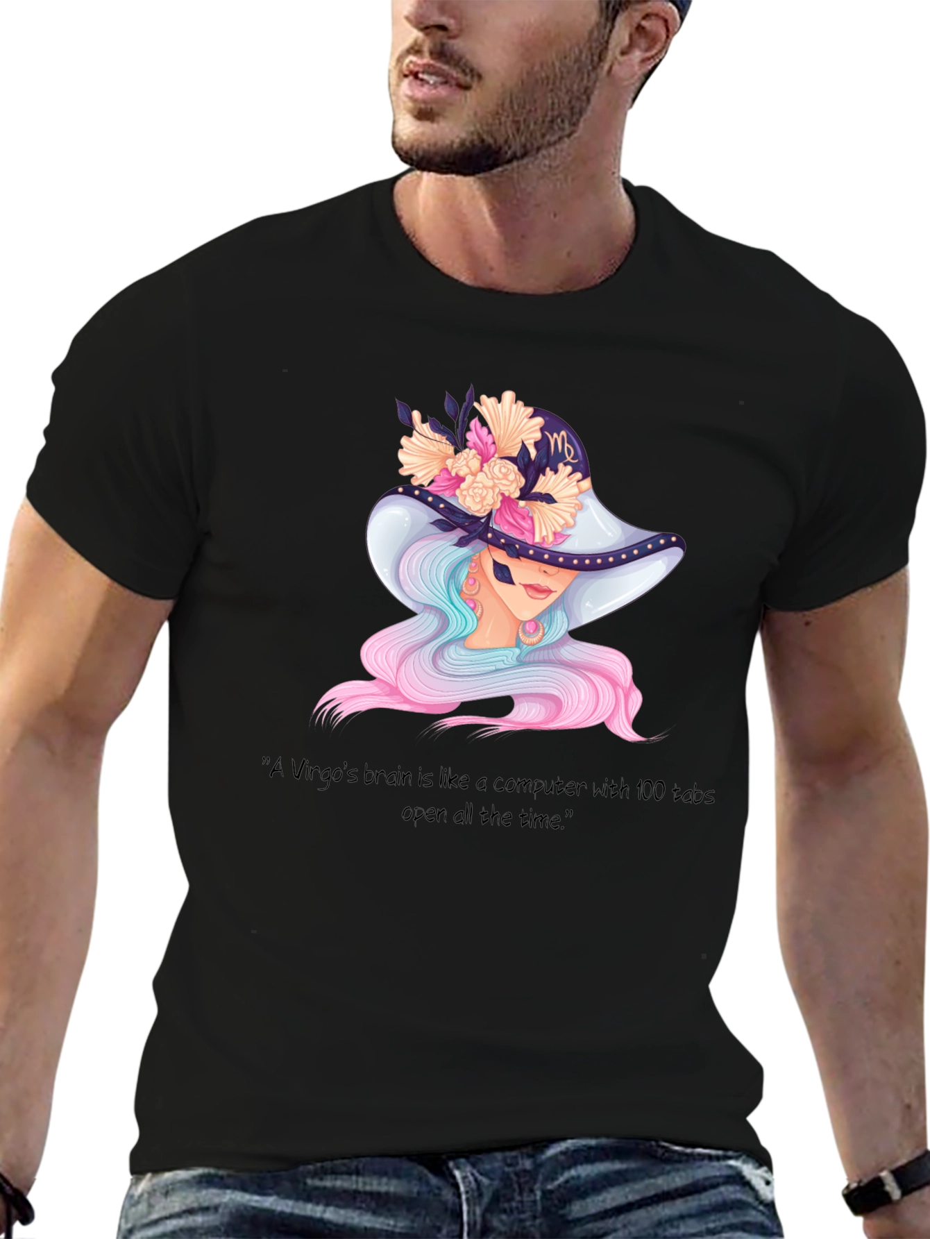 Virgo Brain T-Shirt - Zodiac Sign Apparel