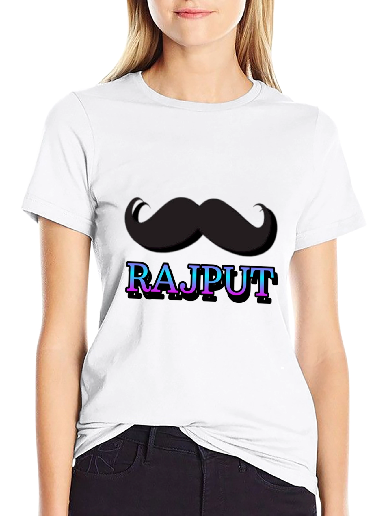 Rajput Mustache Graphic T-Shirt