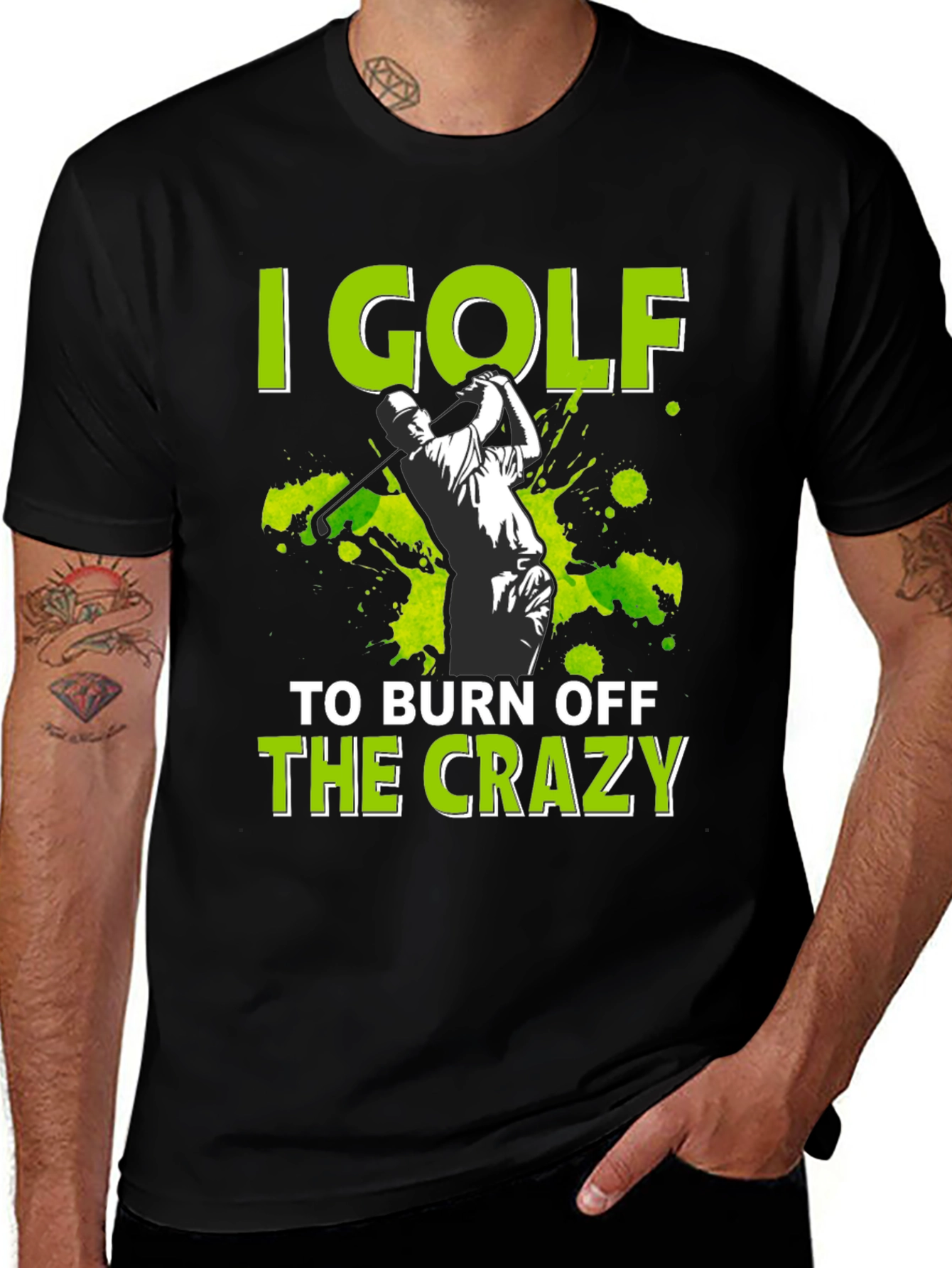 Golf Burn Off Crazy Graphic Tee