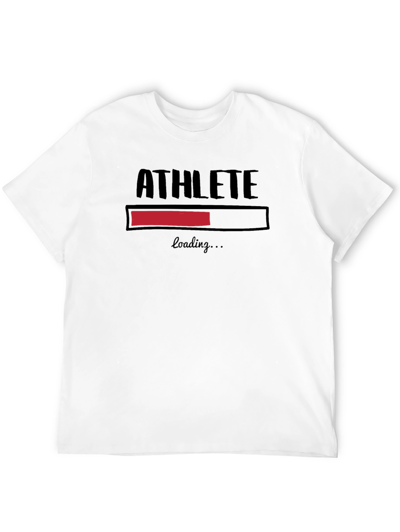 Athlete Loading Graphic T-Shirt - Black