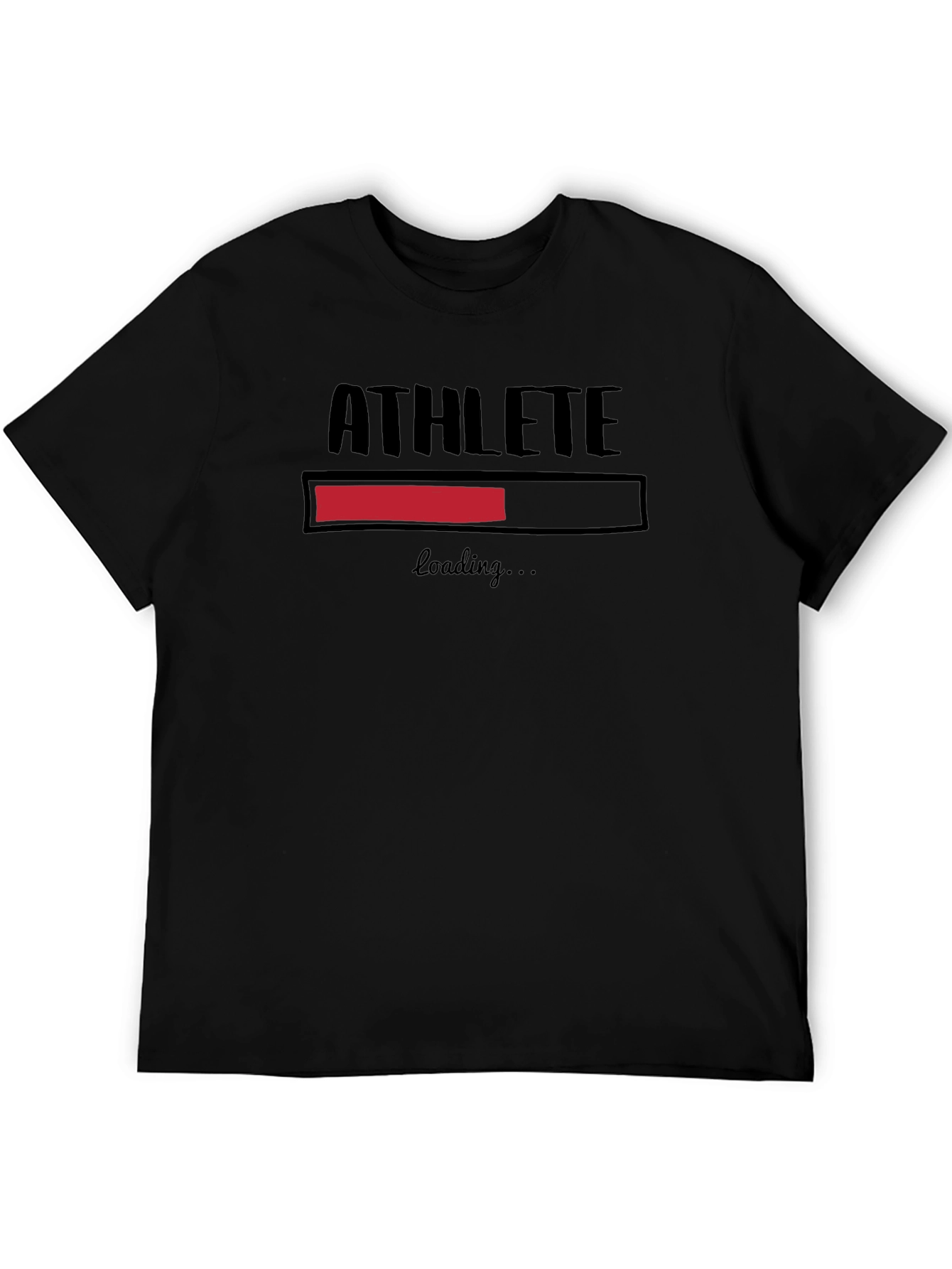Athlete Loading Graphic T-Shirt - Black