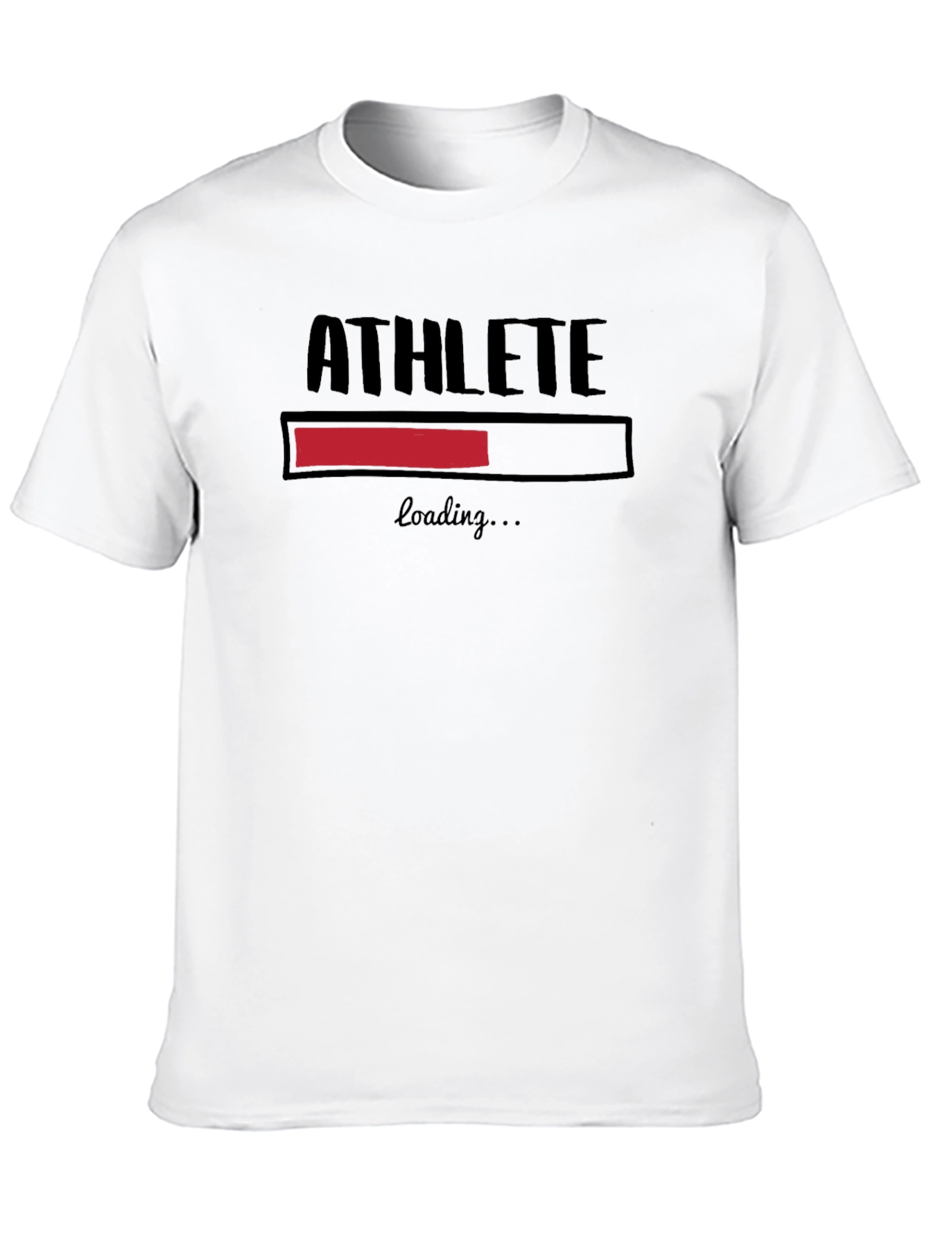 Athlete Loading Graphic T-Shirt - Black