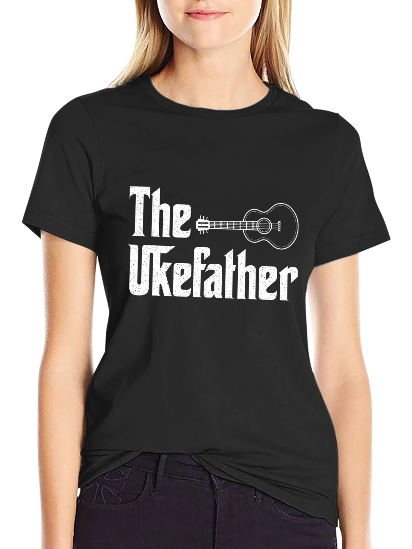 The Ukefather T-Shirt - Music Lover Dad Gift