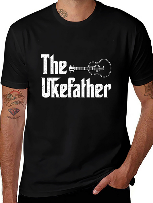The Ukefather T-Shirt - Music Lover Dad Gift