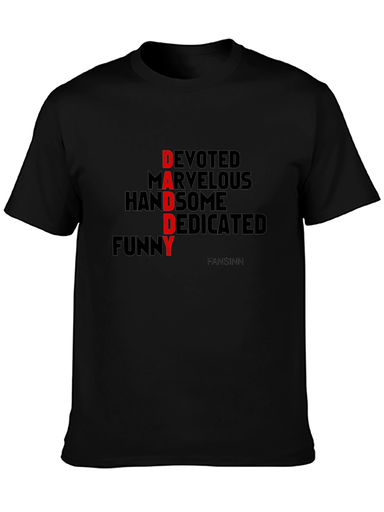 Daddy Devoted Graphic Tee - Black Cotton T-Shirt