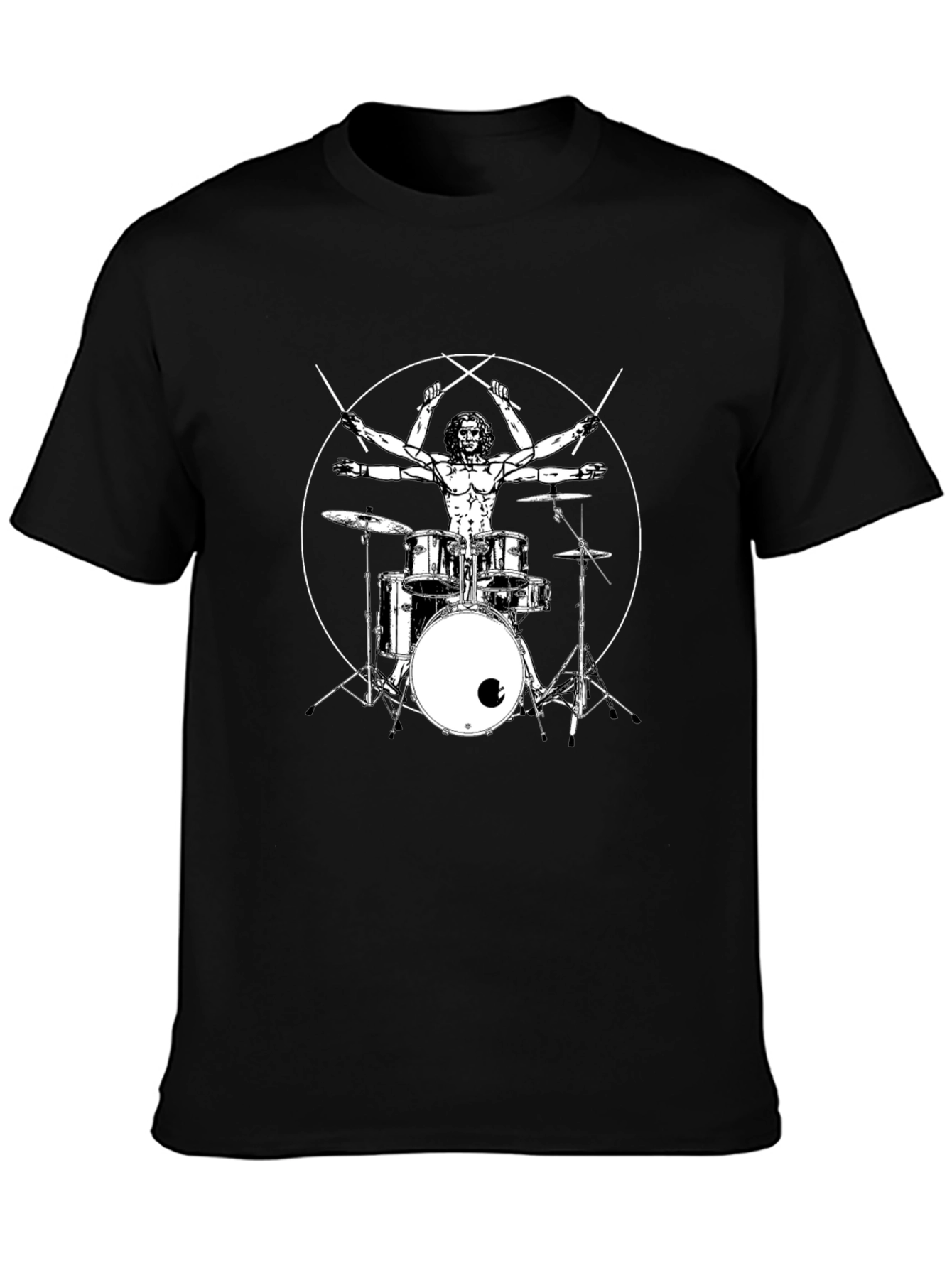 Drummer Anatomy Black T-Shirt