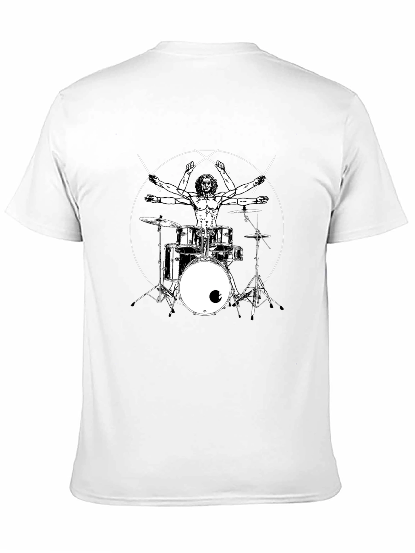 Drummer Anatomy Black T-Shirt