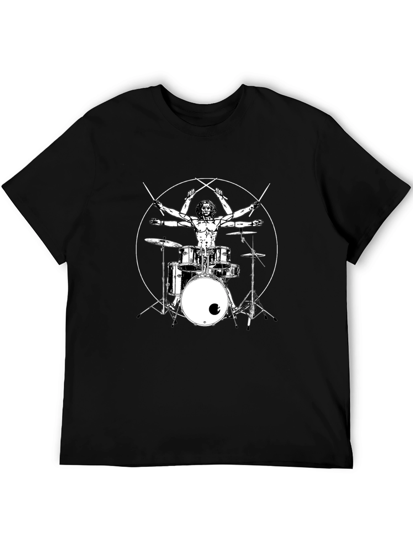 Drummer Anatomy Black T-Shirt