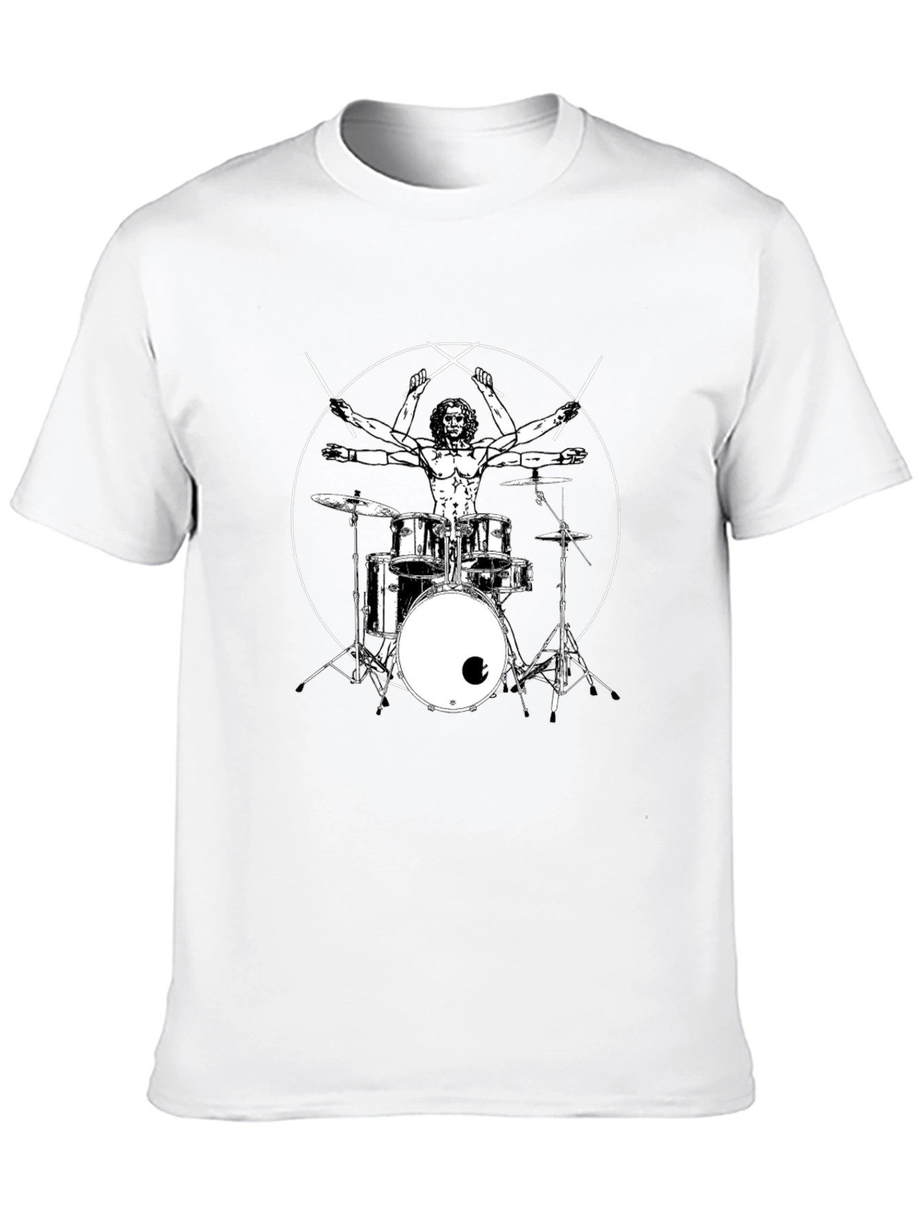 Drummer Anatomy Black T-Shirt