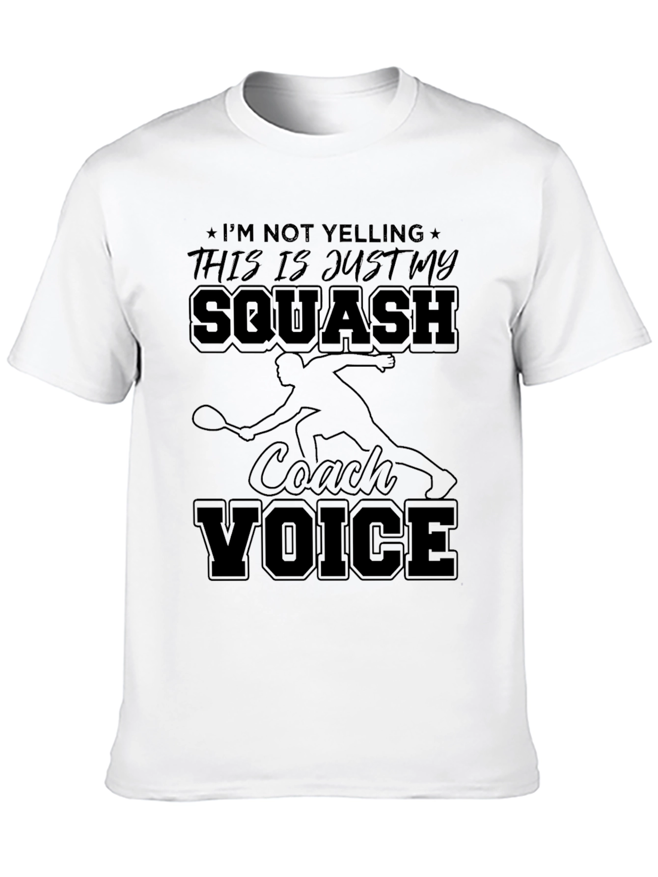 Squash Coach Voice T-Shirt - Funny Squash Tee