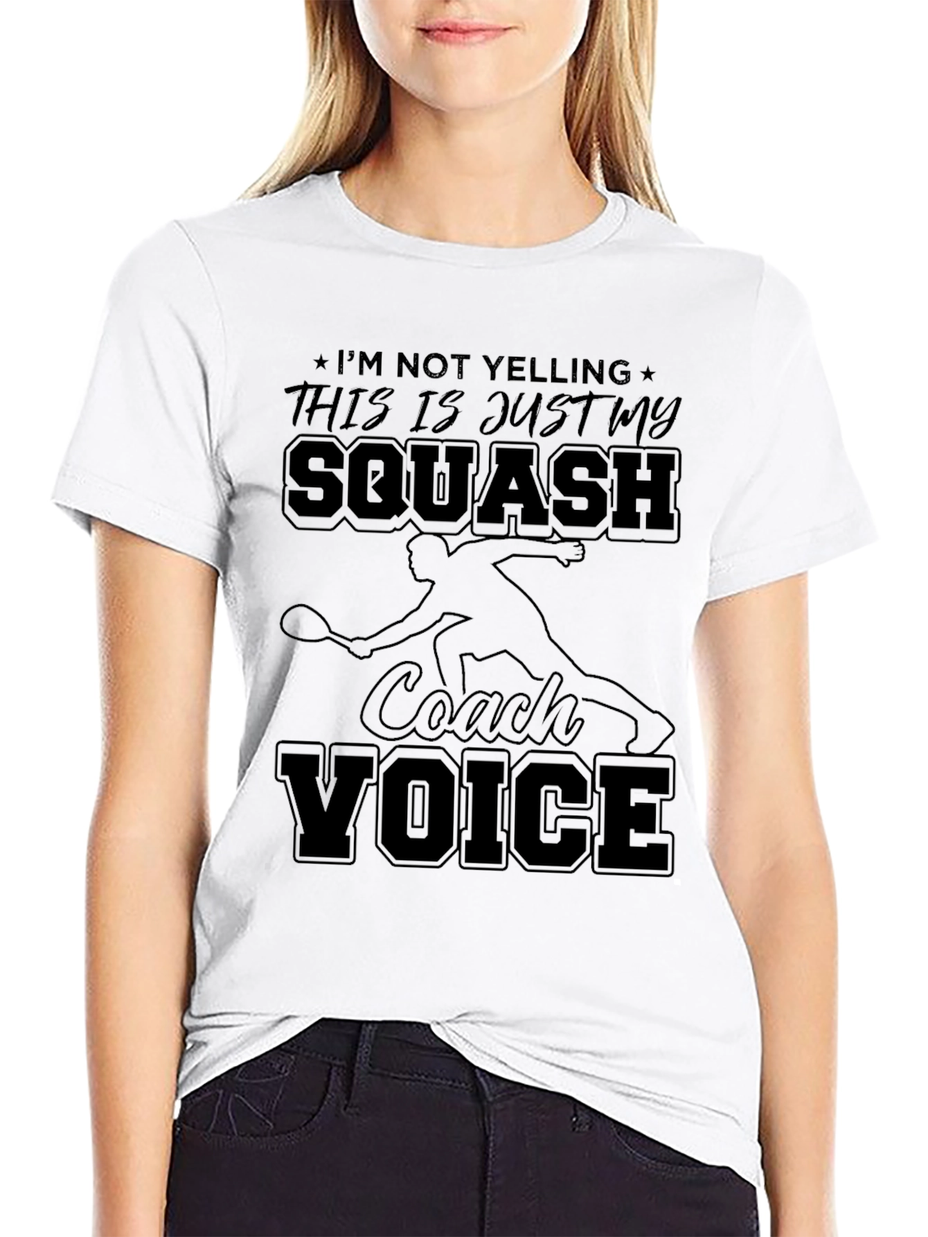 Squash Coach Voice T-Shirt - Funny Squash Tee