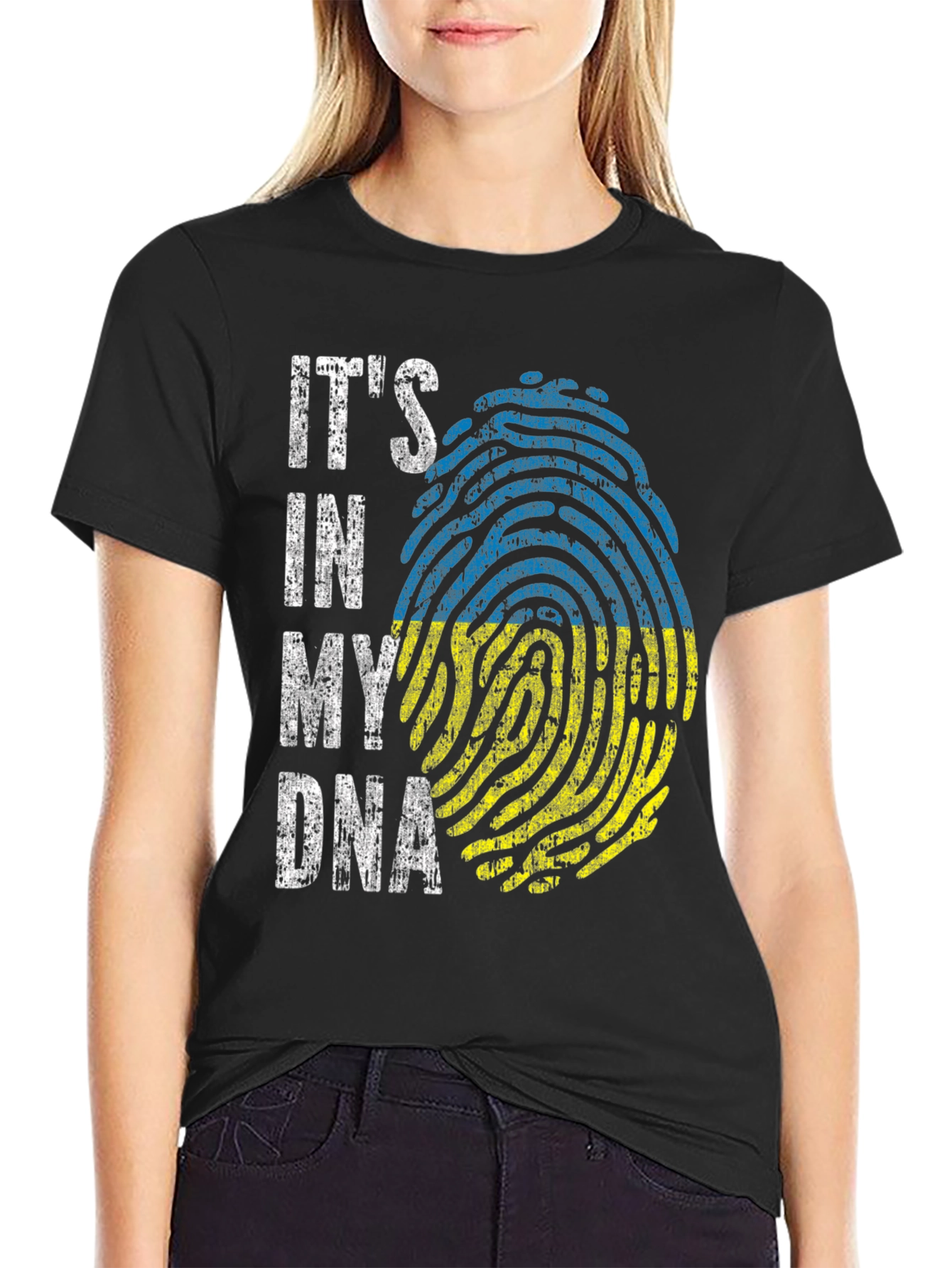 Ukraine DNA Fingerprint T-Shirt