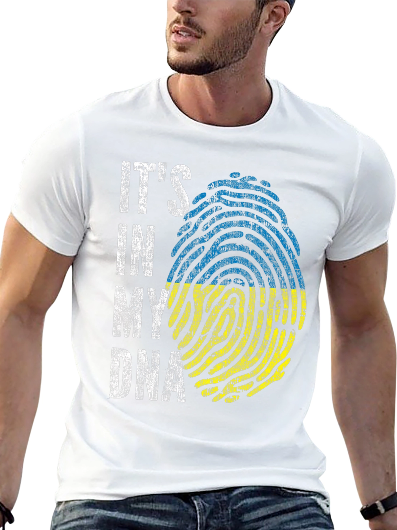 Ukraine DNA Fingerprint T-Shirt
