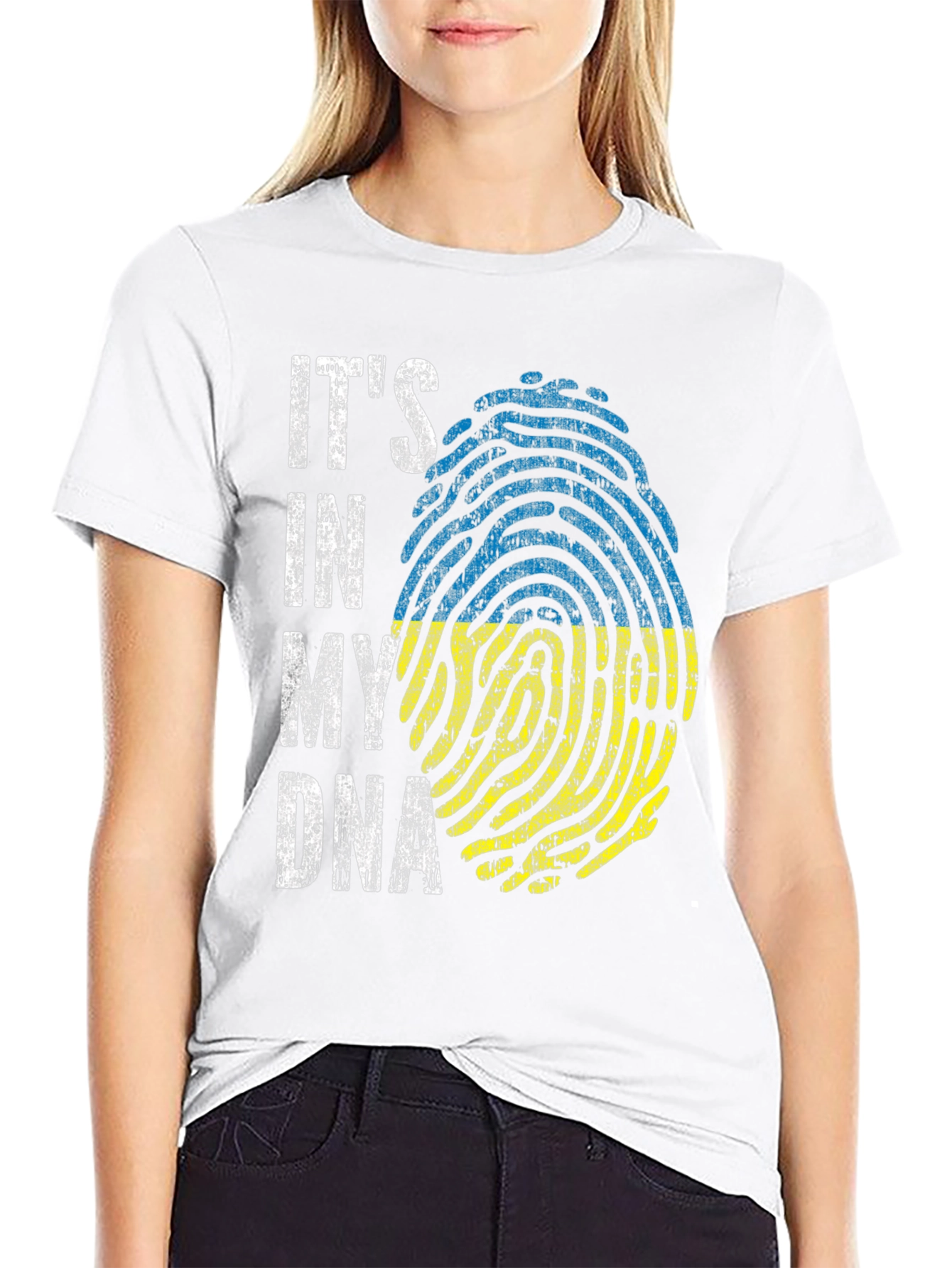 Ukraine DNA Fingerprint T-Shirt