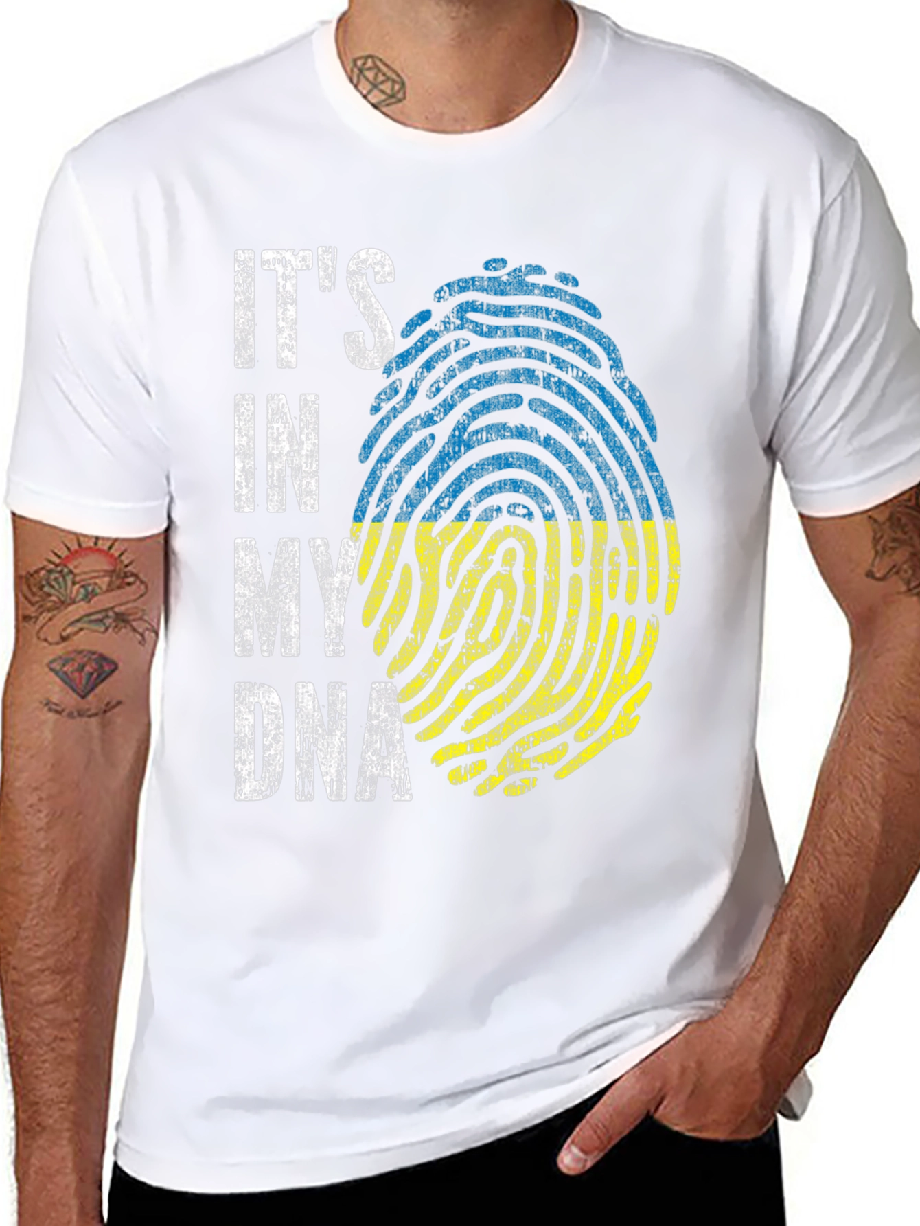 Ukraine DNA Fingerprint T-Shirt