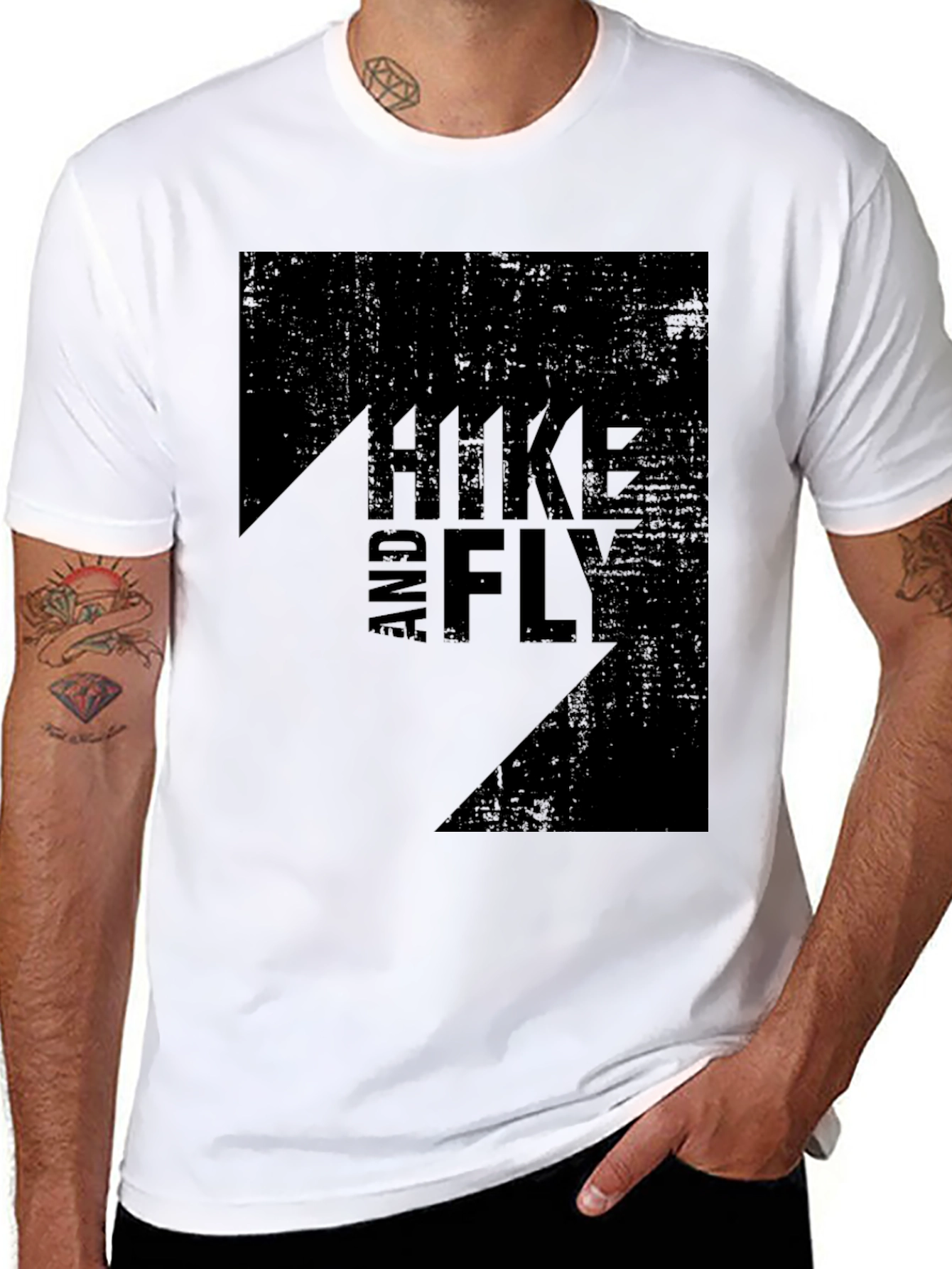 Hike and Fly Graphic T-Shirt - Black