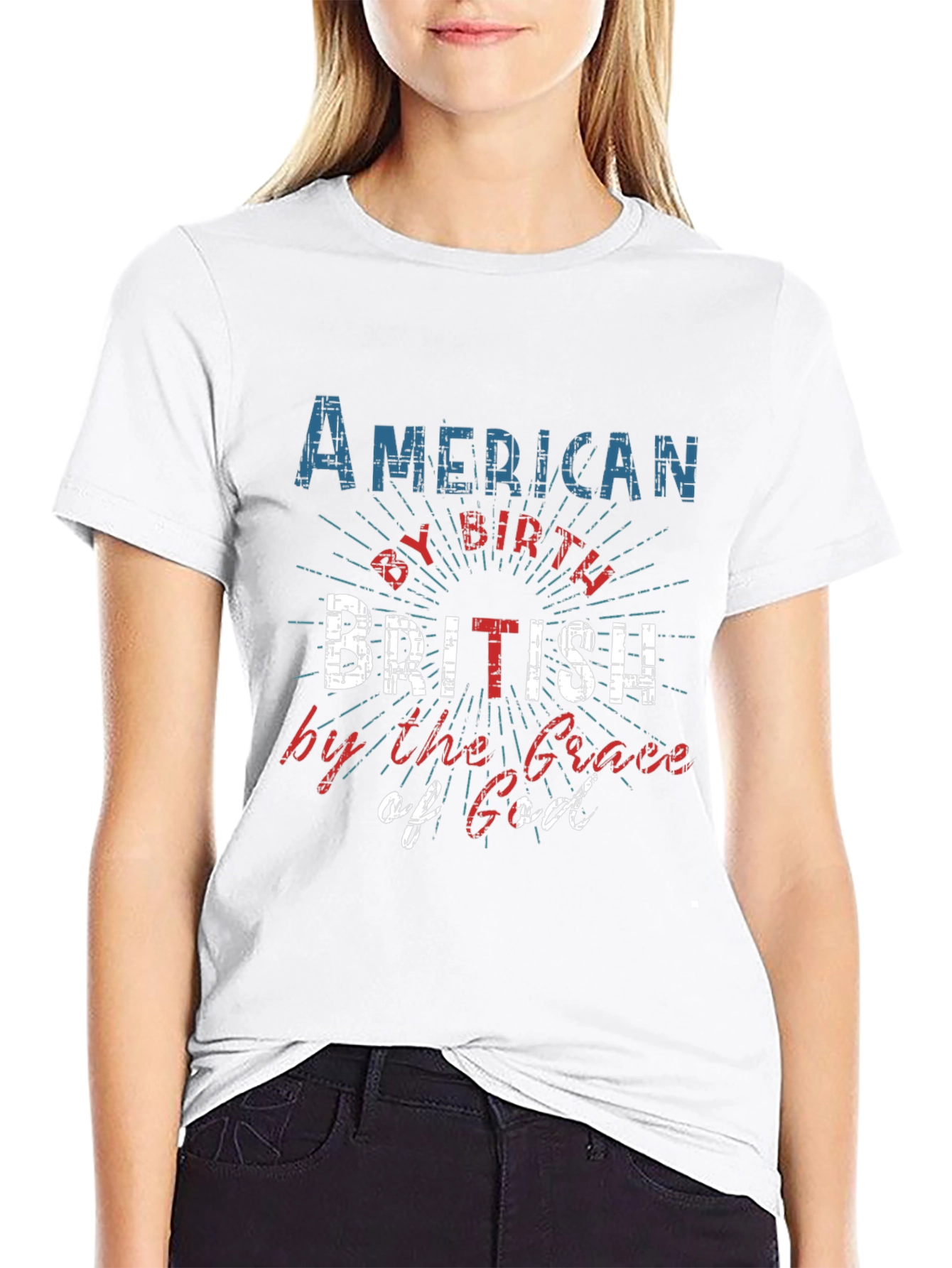 American by Birth British by Grace of God Tee