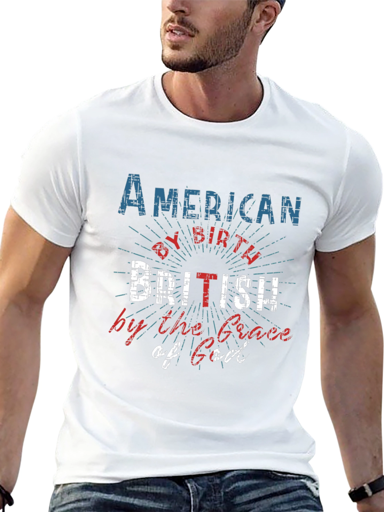 American by Birth British by Grace of God Tee