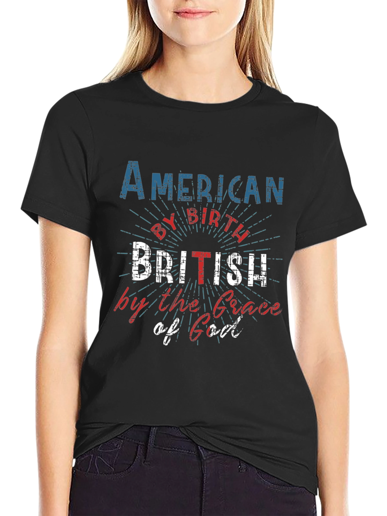 American by Birth British by Grace of God Tee