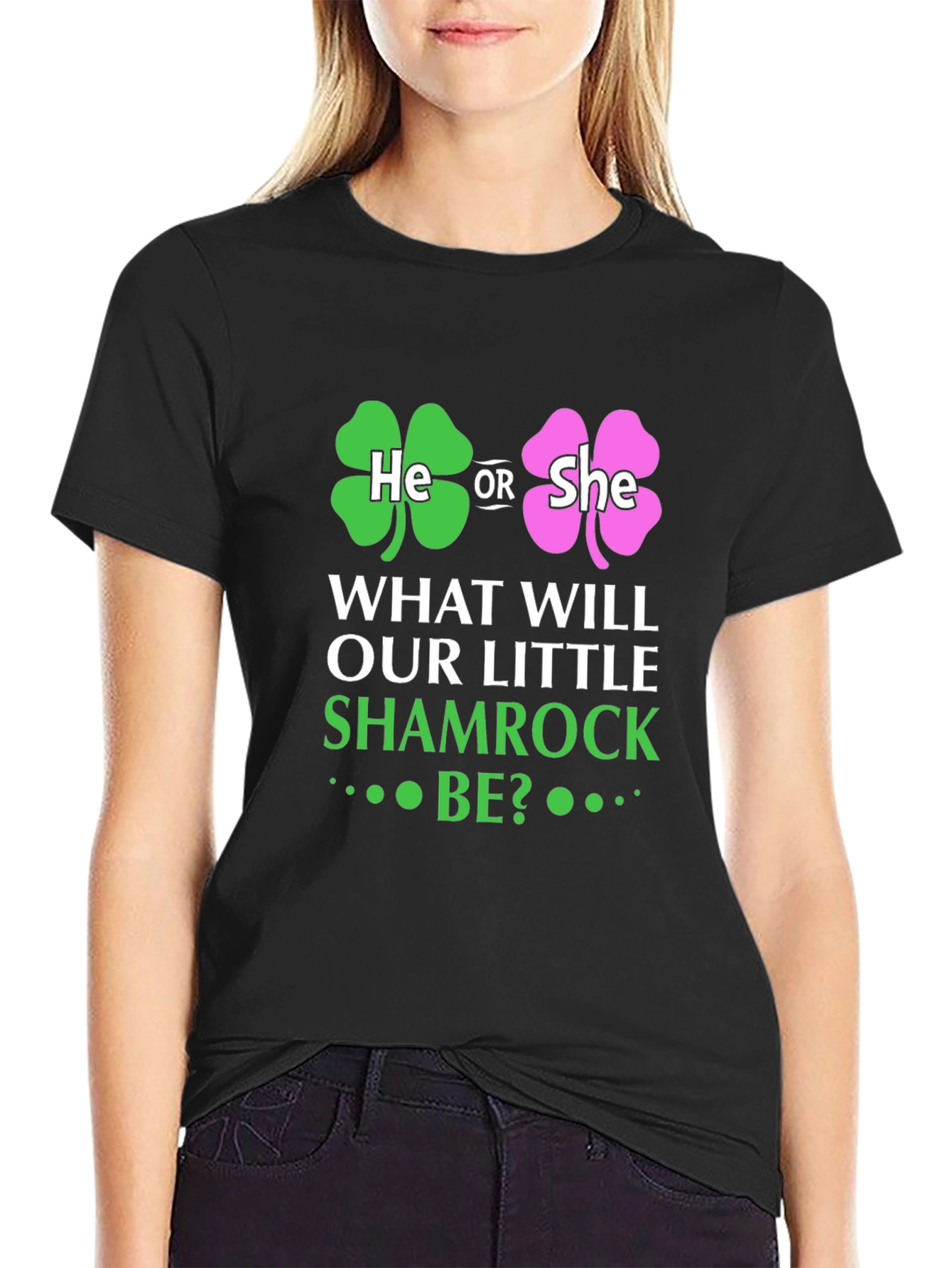 St Patricks Day Baby Gender Reveal T-Shirt