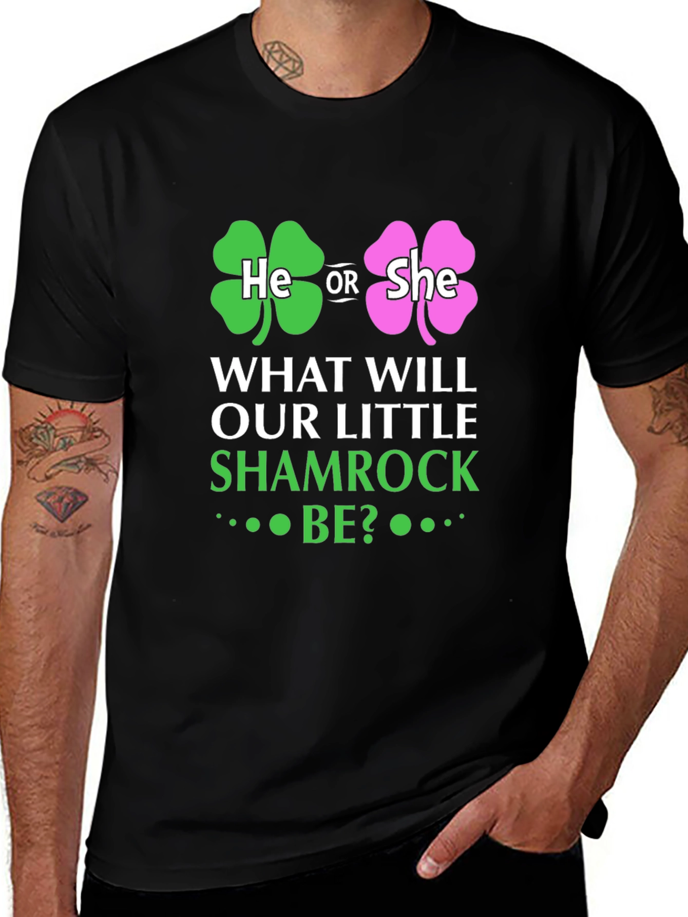 St Patricks Day Baby Gender Reveal T-Shirt