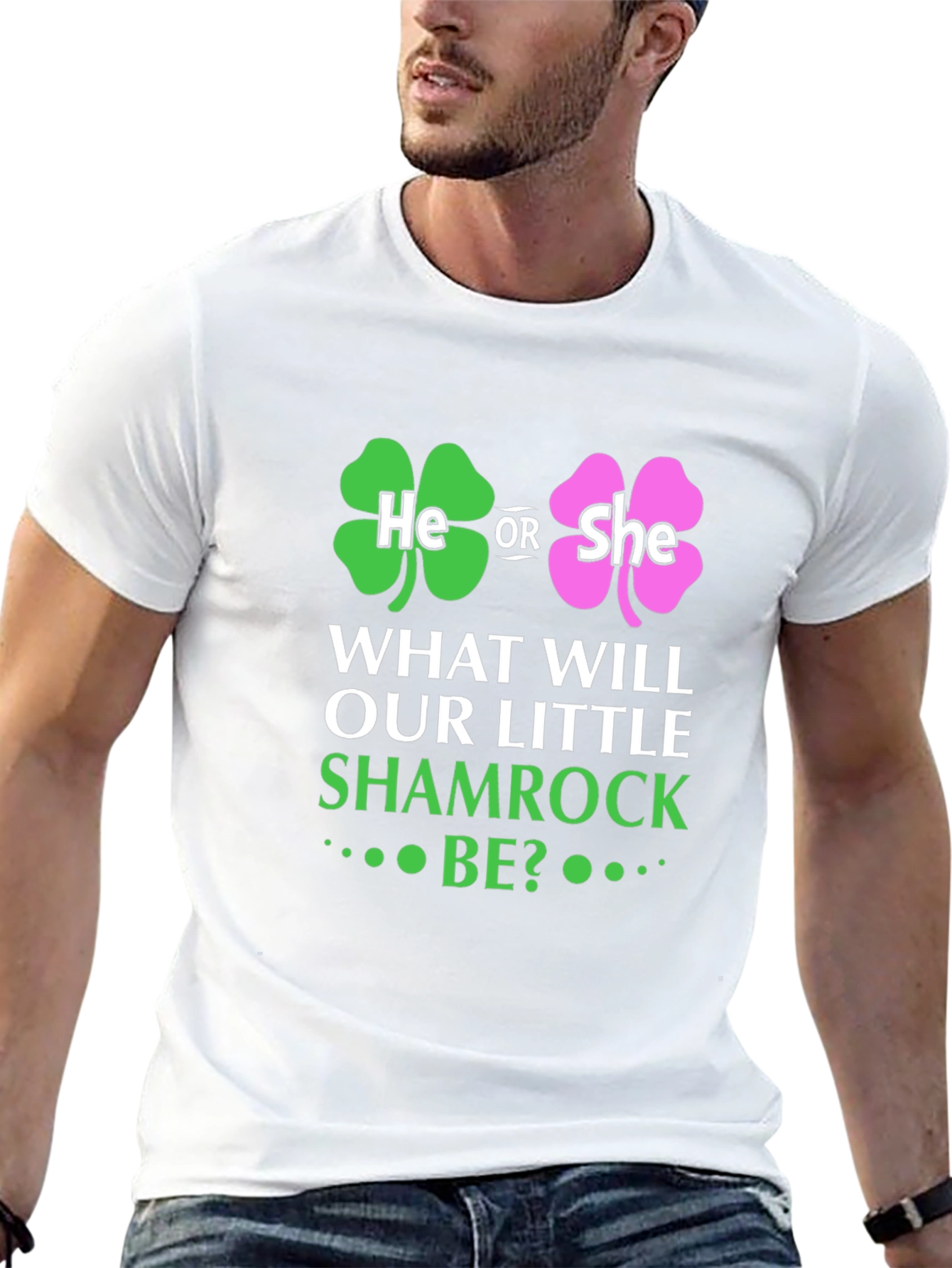 St Patricks Day Baby Gender Reveal T-Shirt