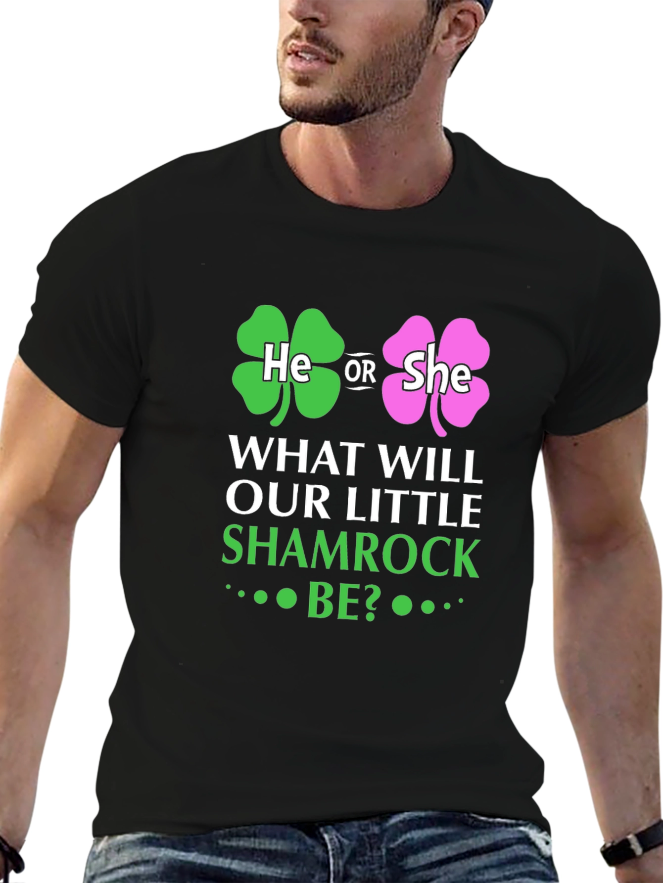 St Patricks Day Baby Gender Reveal T-Shirt