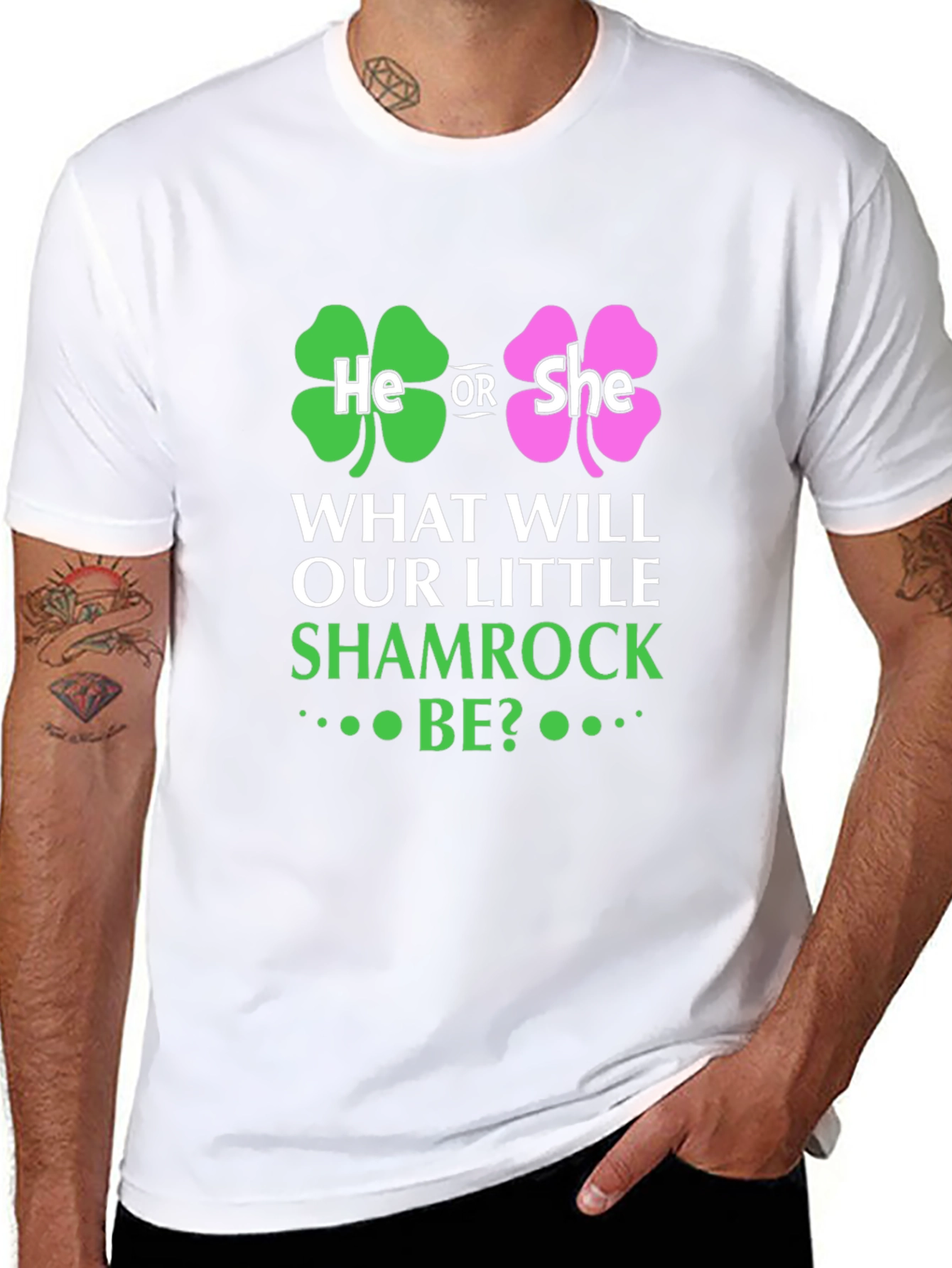 St Patricks Day Baby Gender Reveal T-Shirt