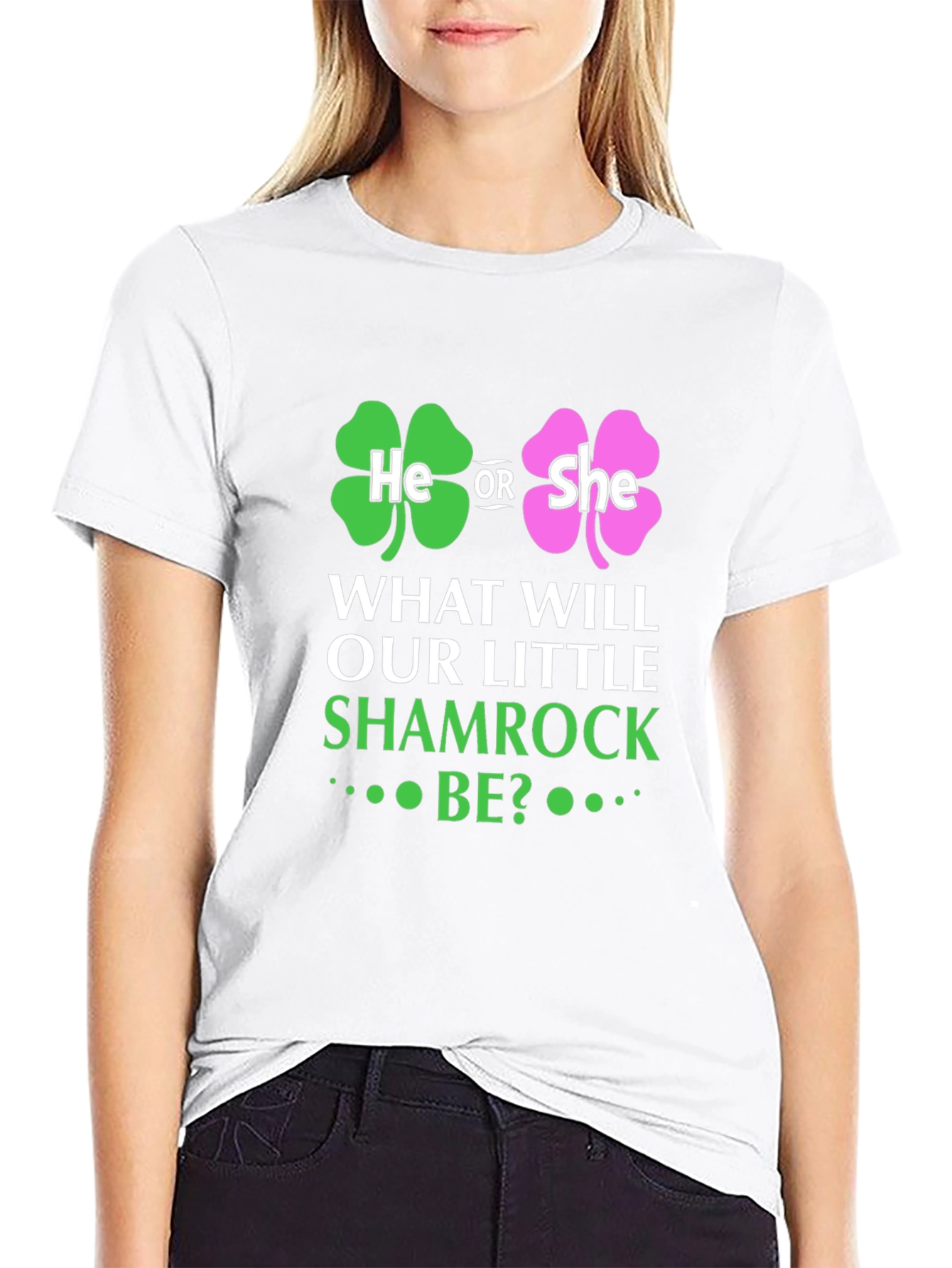 St Patricks Day Baby Gender Reveal T-Shirt