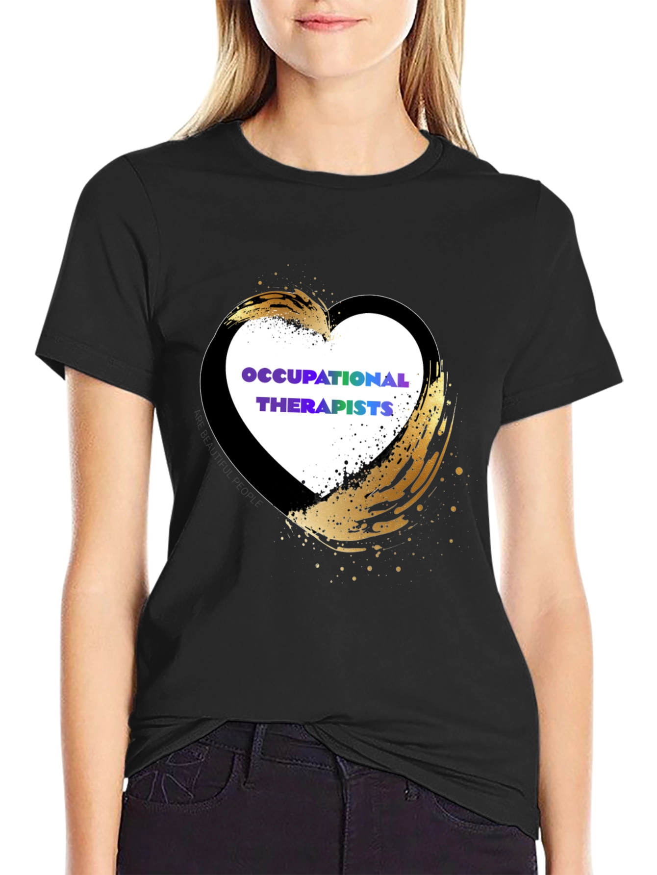 Occupational Therapists Heart Design T-Shirt