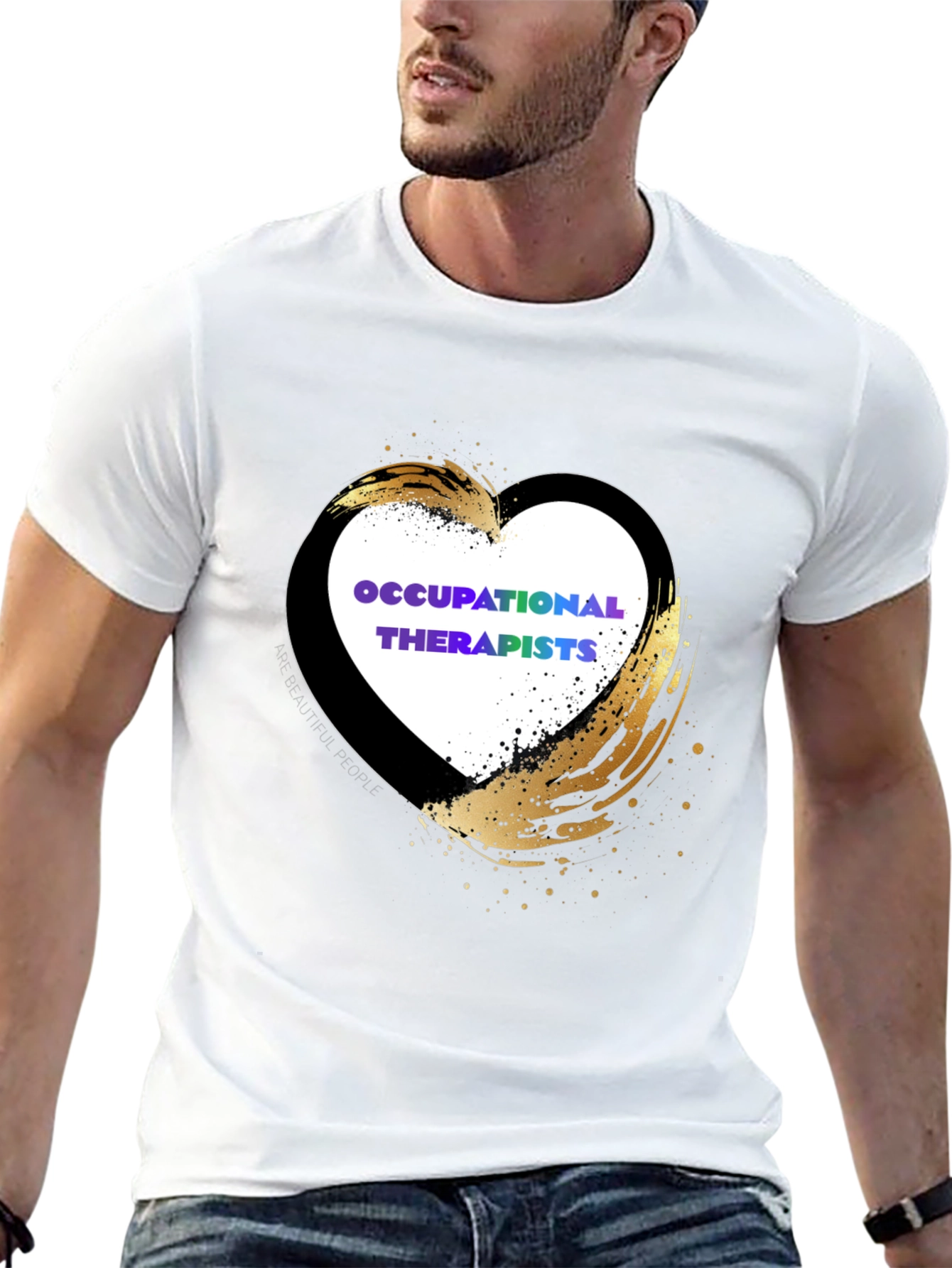 Occupational Therapists Heart Design T-Shirt