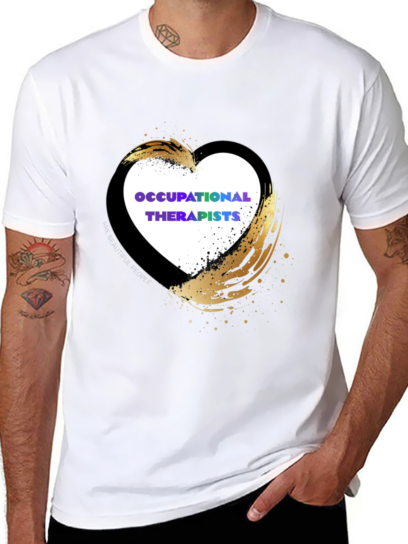 Occupational Therapists Heart Design T-Shirt