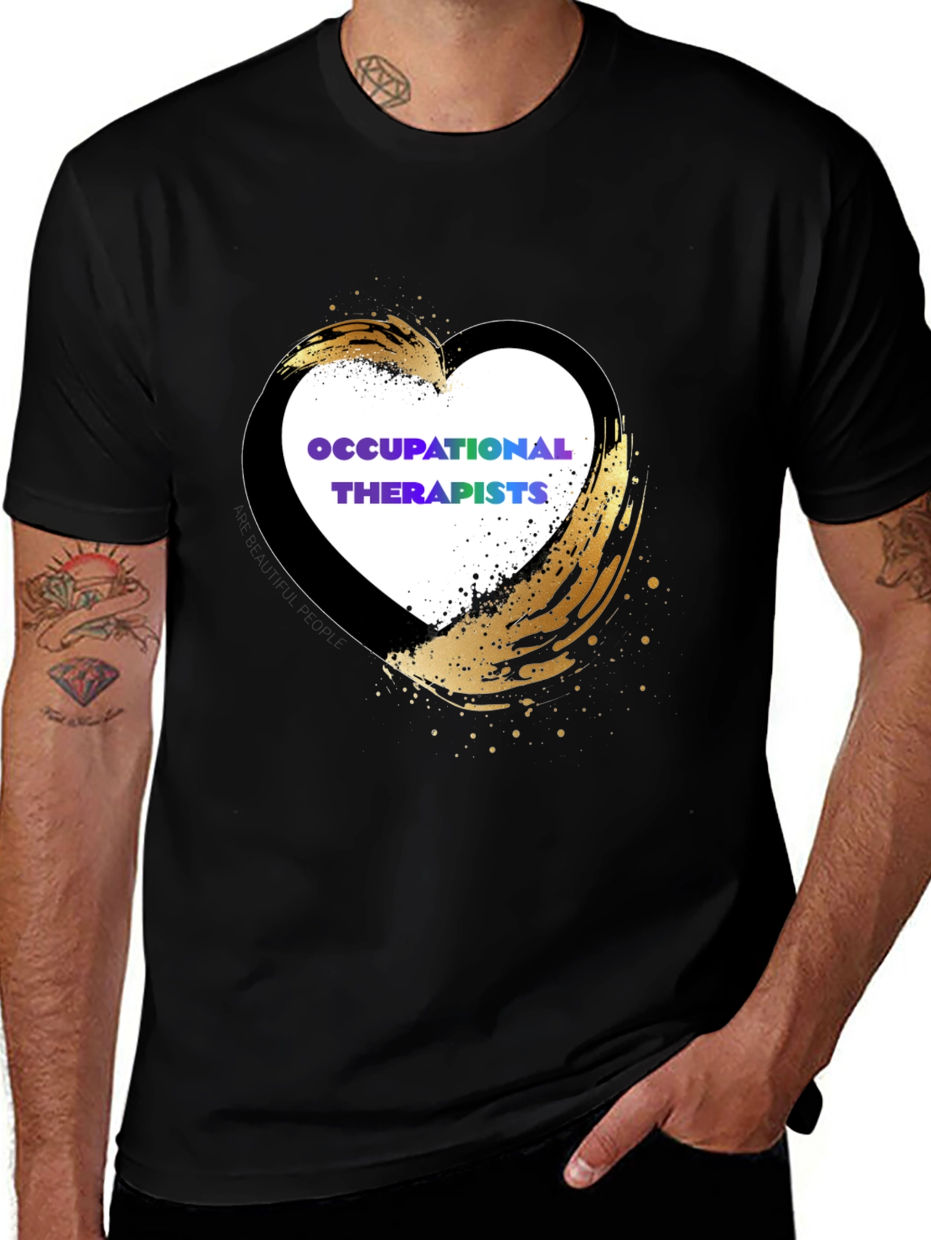 Occupational Therapists Heart Design T-Shirt