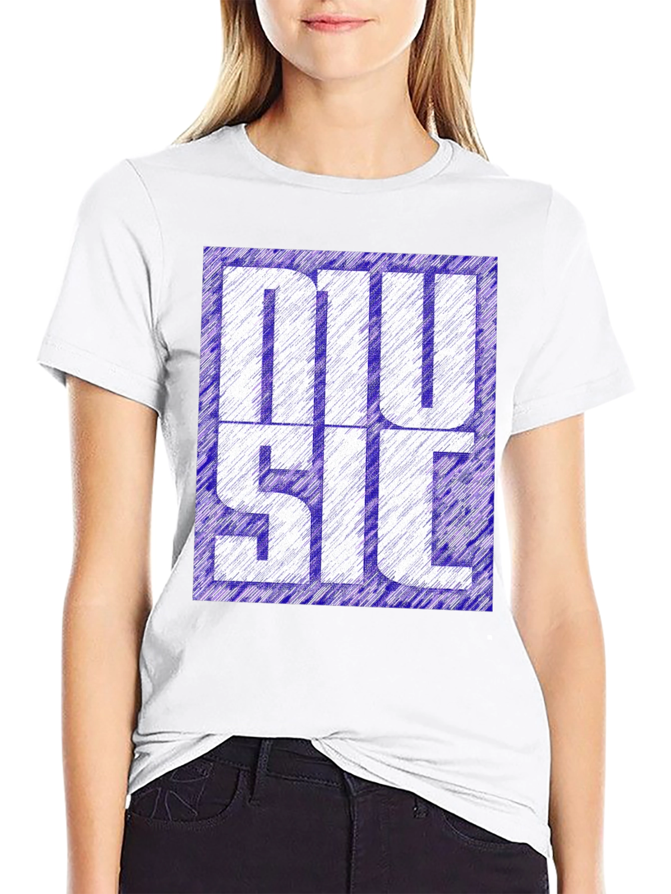 Music Graphic Tee - Stylish Design Black T-Shirt