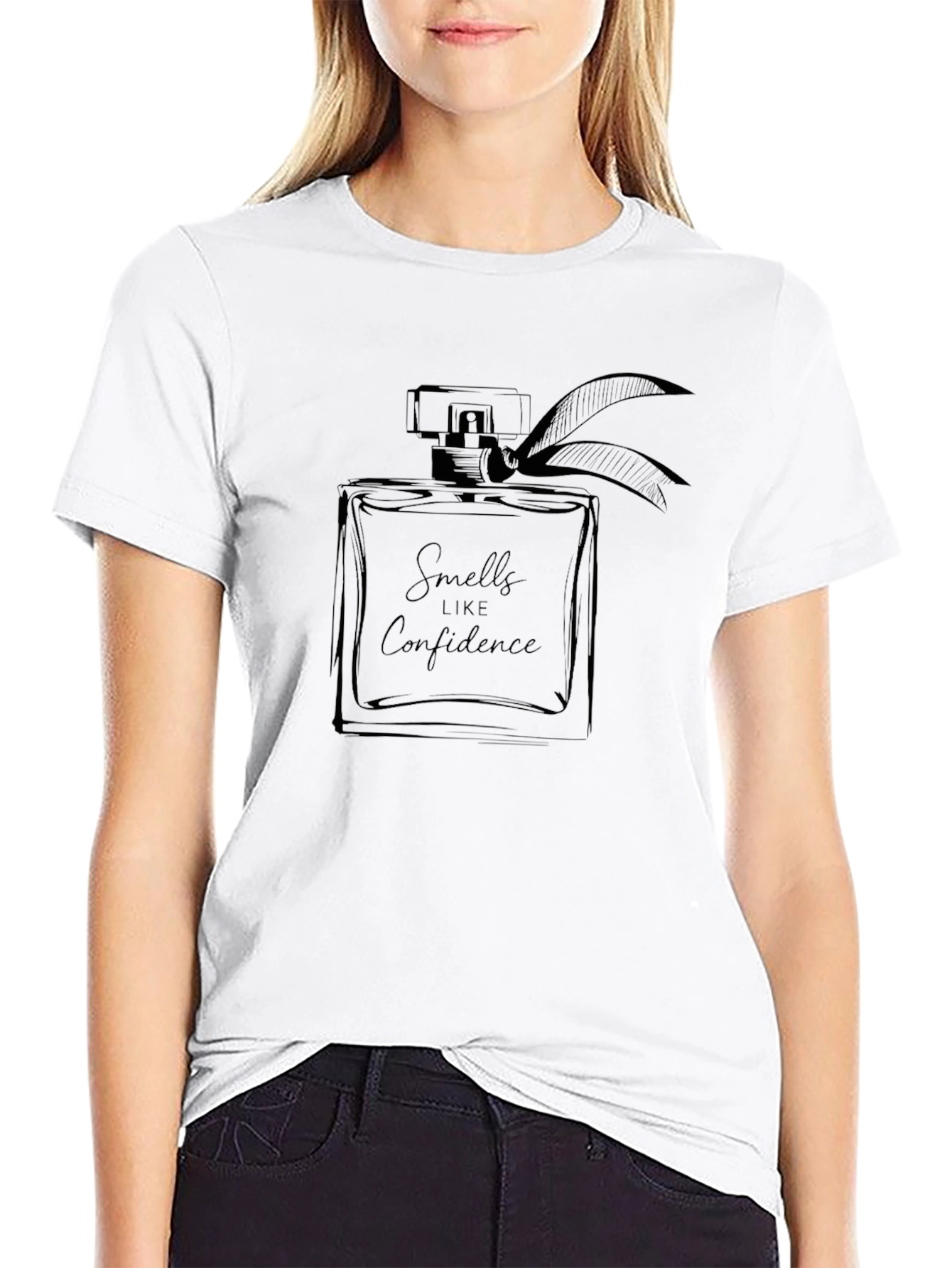 Confidence Perfume Graphic Tee - Black