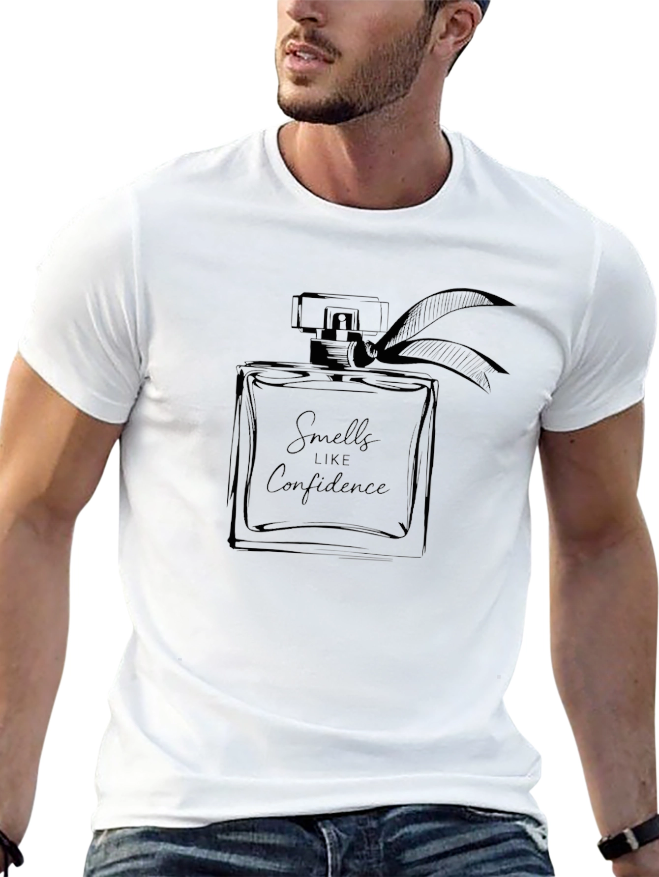 Confidence Perfume Graphic Tee - Black