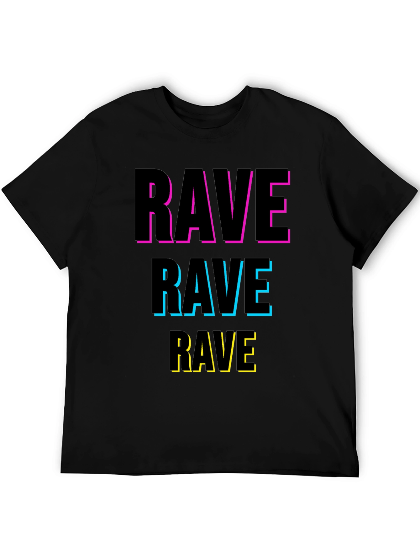 Rave Graphic Tee - Bold Party T-Shirt