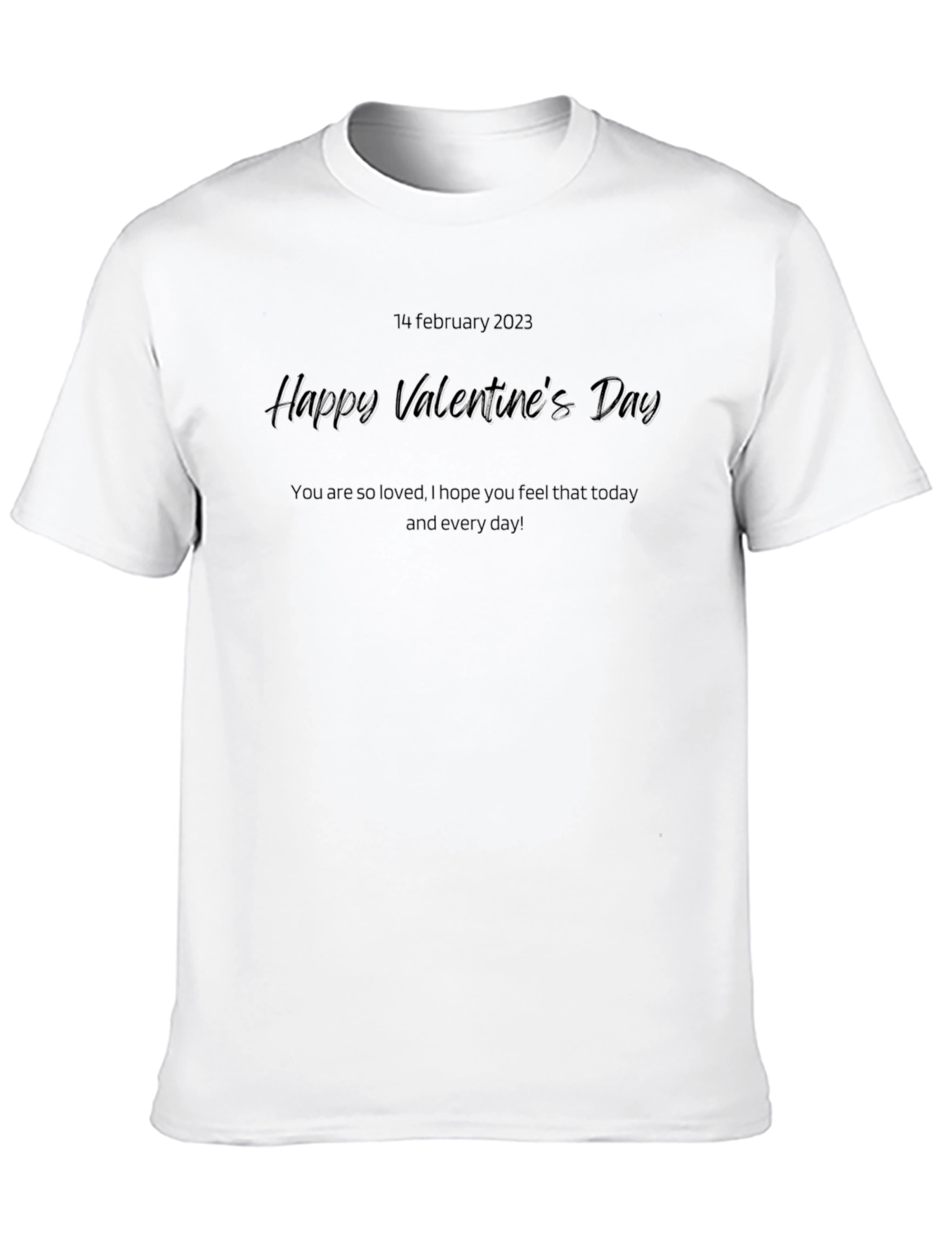 Valentines Day Black T-Shirt