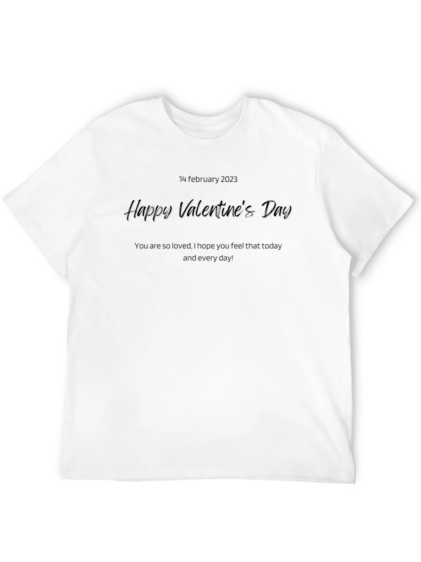 Valentines Day Black T-Shirt
