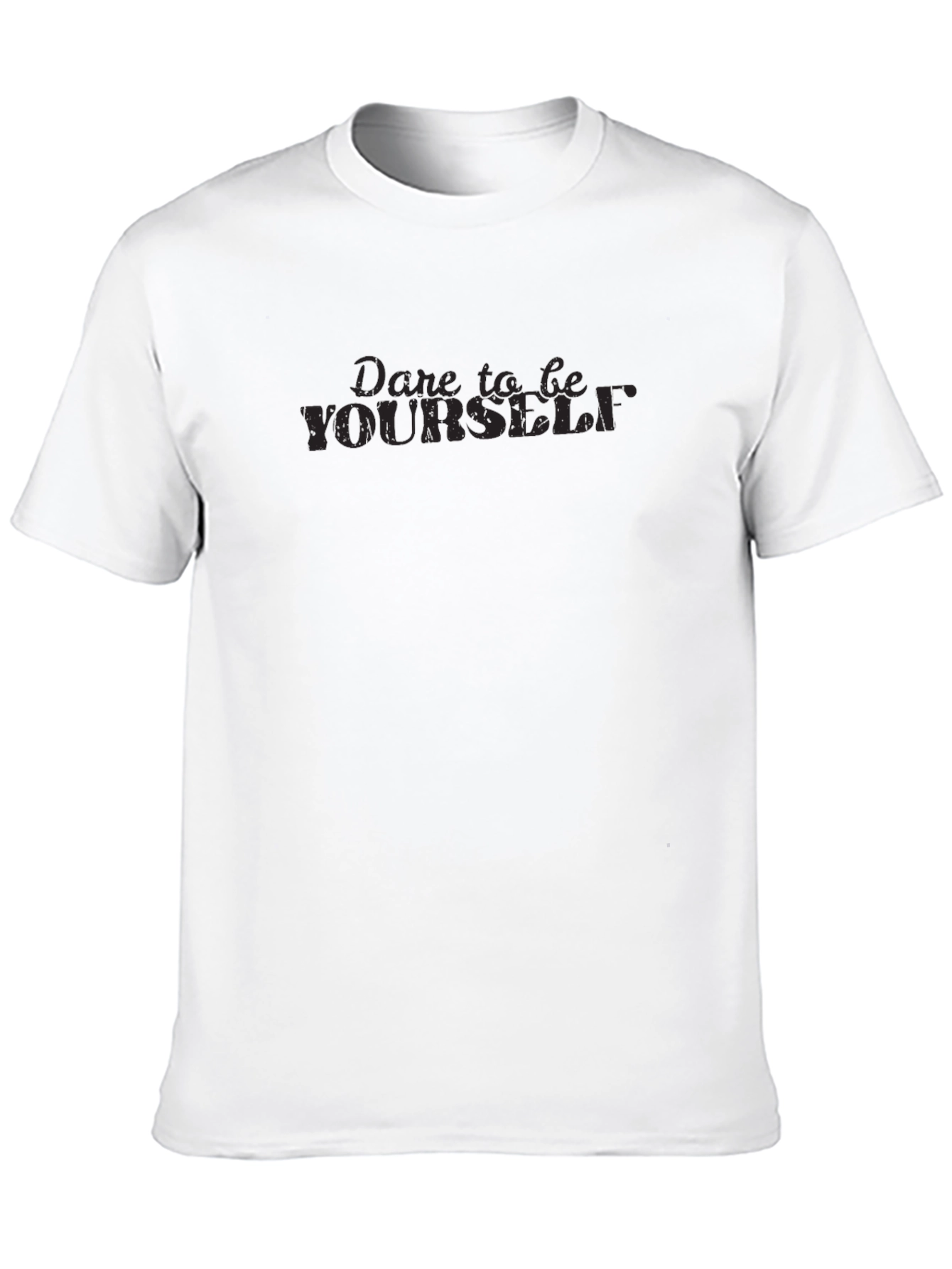 Dare to Be Yourself Black Graphic Tee