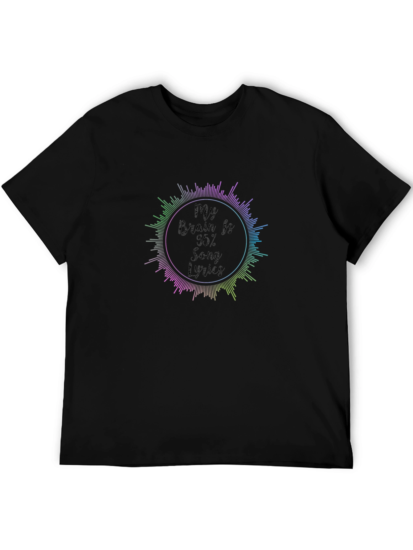 My Brain is 95% Song Lyrics T-Shirt