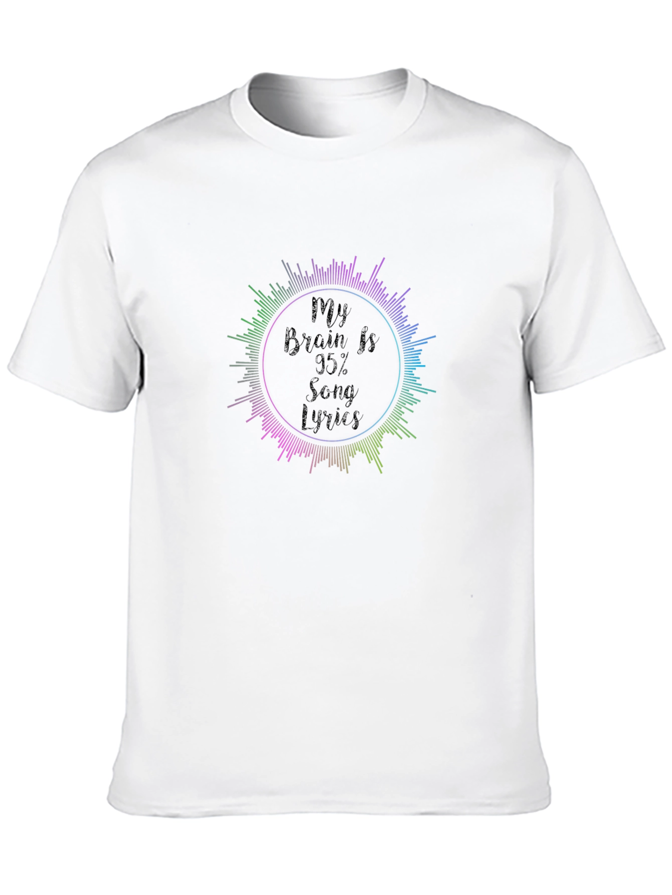 My Brain is 95% Song Lyrics T-Shirt