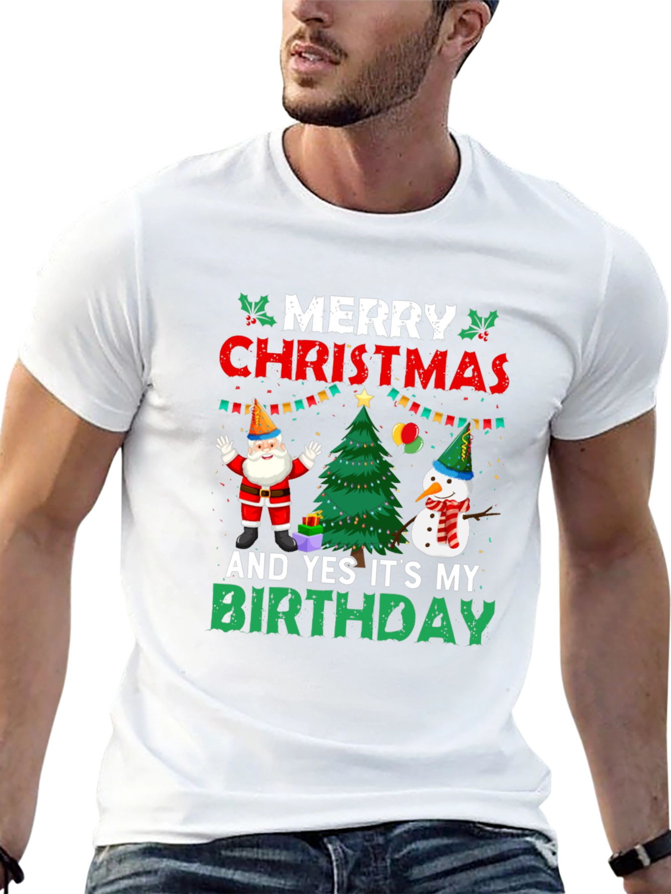 Merry Christmas And Yes Its My Birthday T-Shirt