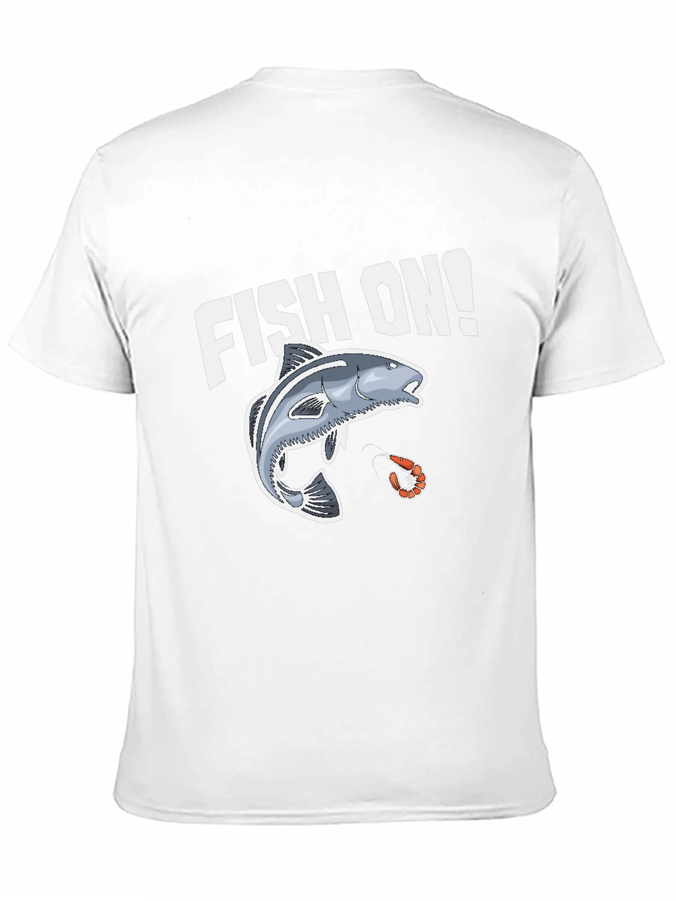 Fish On! Graphic Print Black T-Shirt