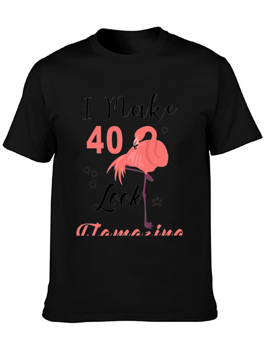 Funny 40th Birthday Flamingo T-Shirt