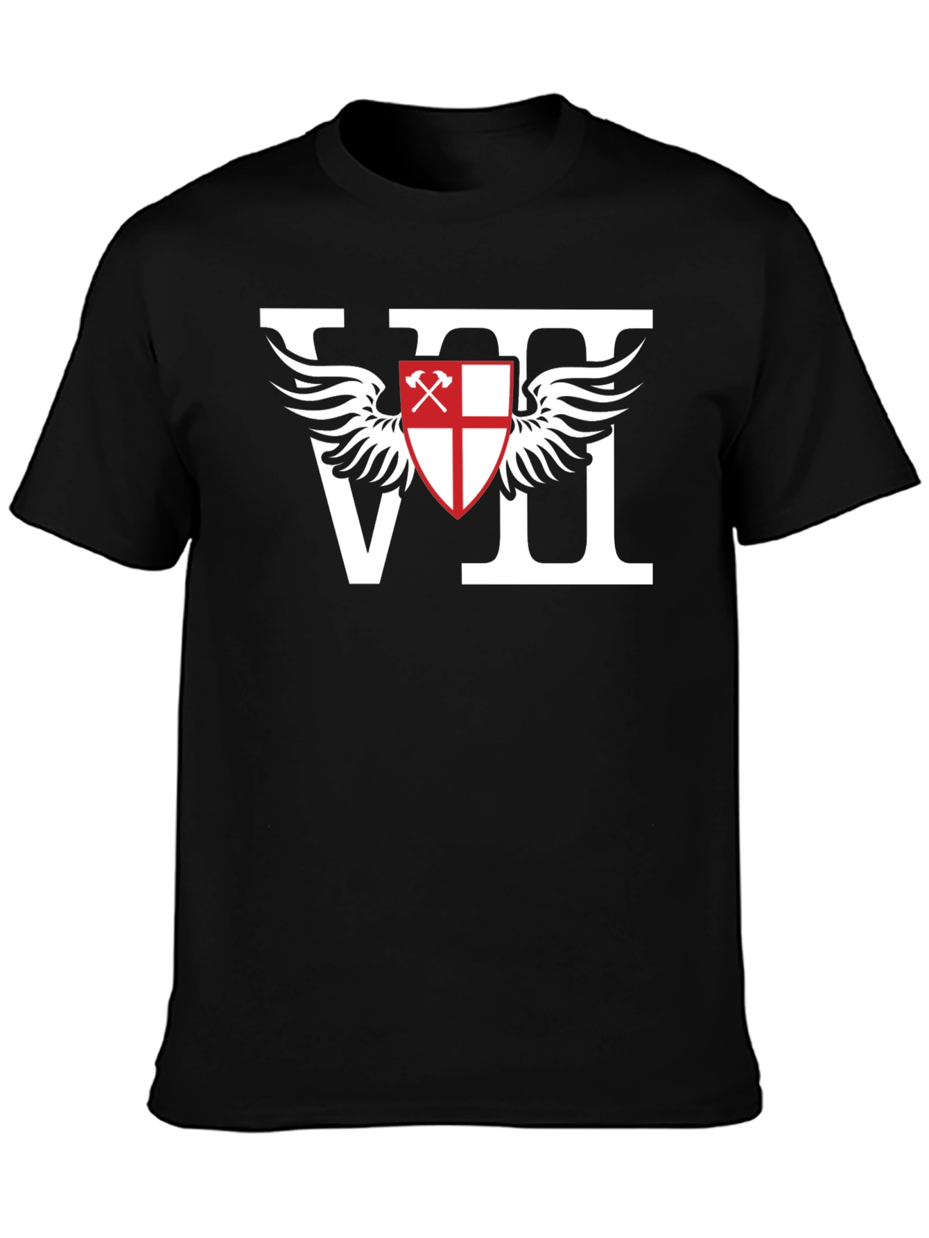 VII Shield Wings Graphic T-Shirt - Bold Design