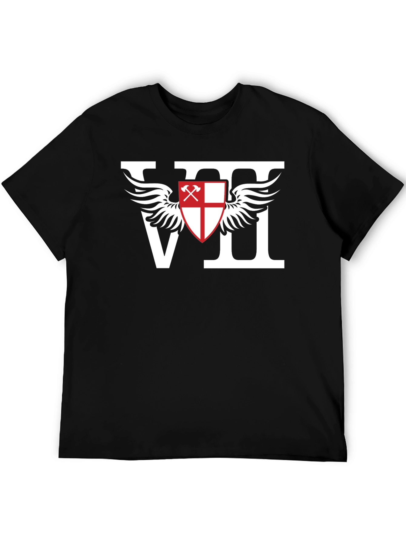 VII Shield Wings Graphic T-Shirt - Bold Design