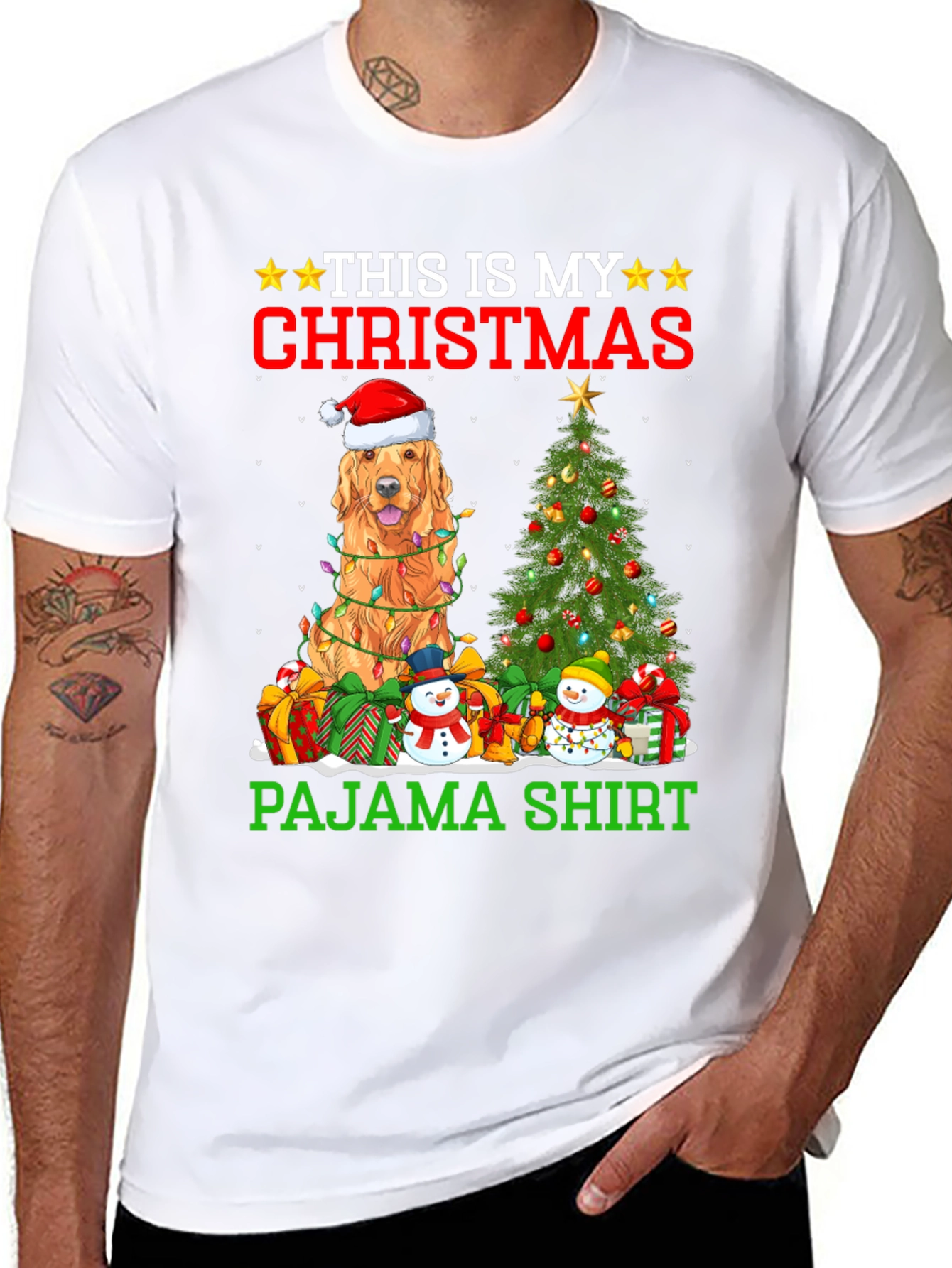 Dog Christmas Pajama Shirt